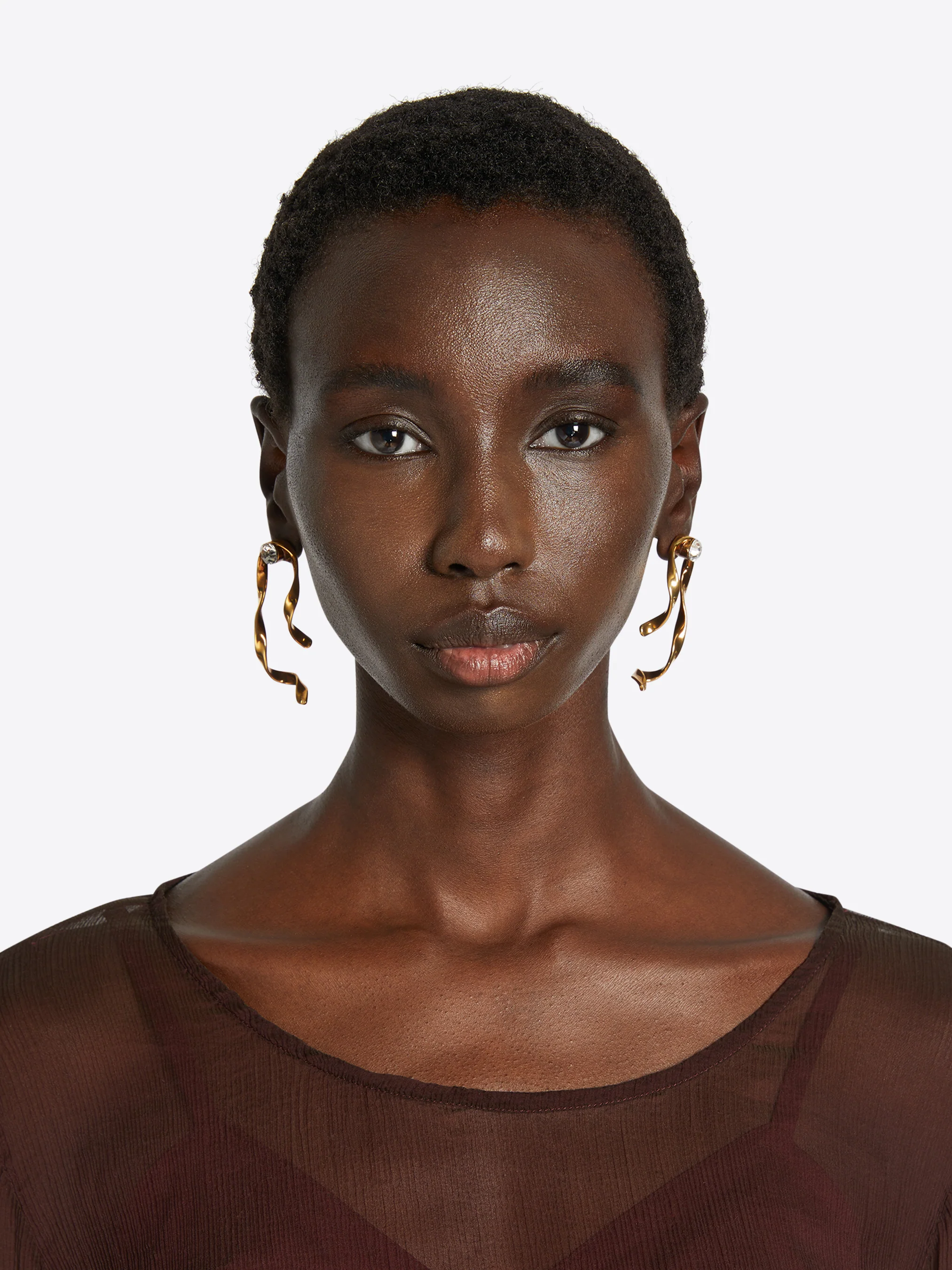Wave stud earrings - Image 4