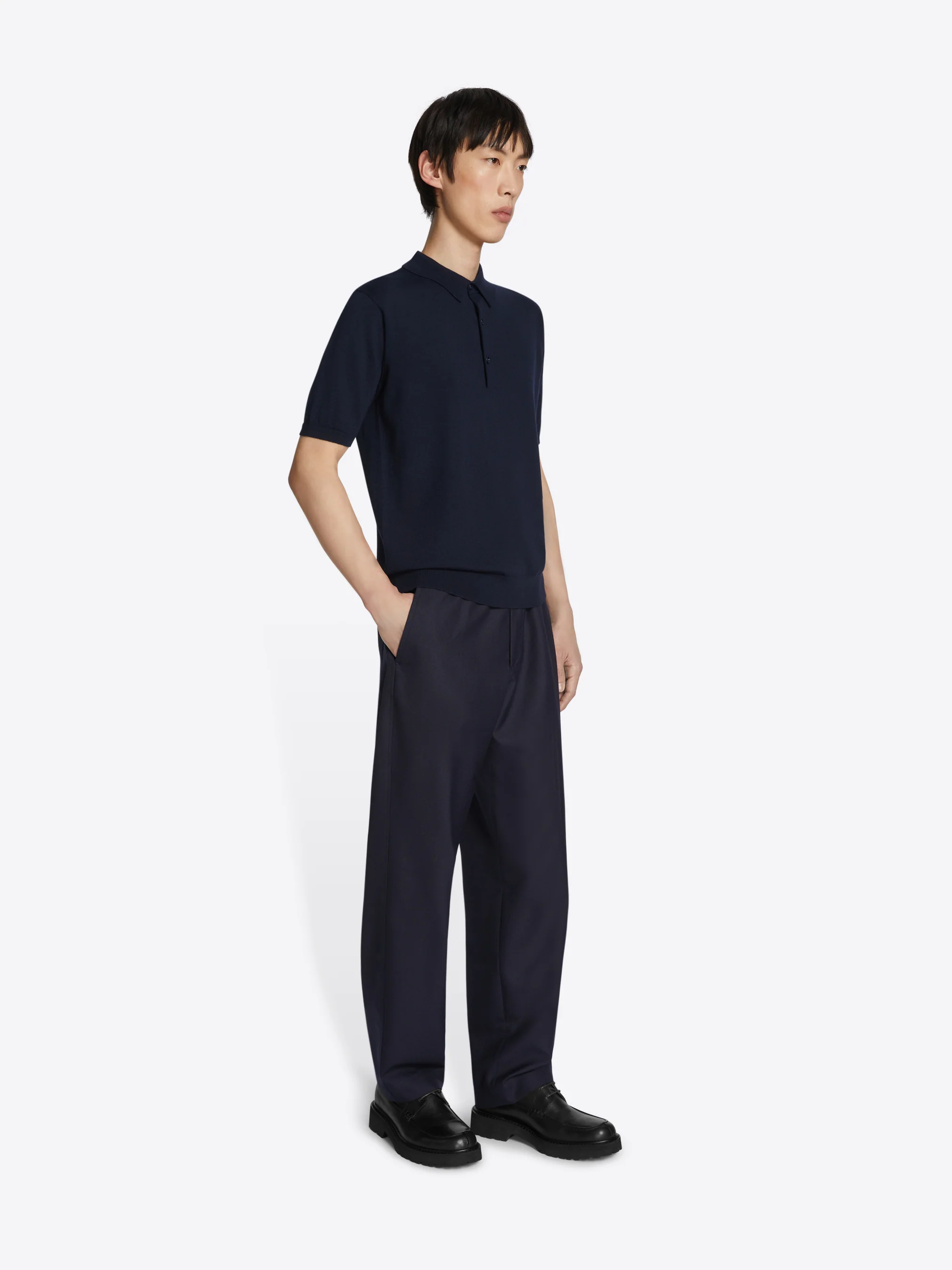 Merino wool polo shirt - Image 3