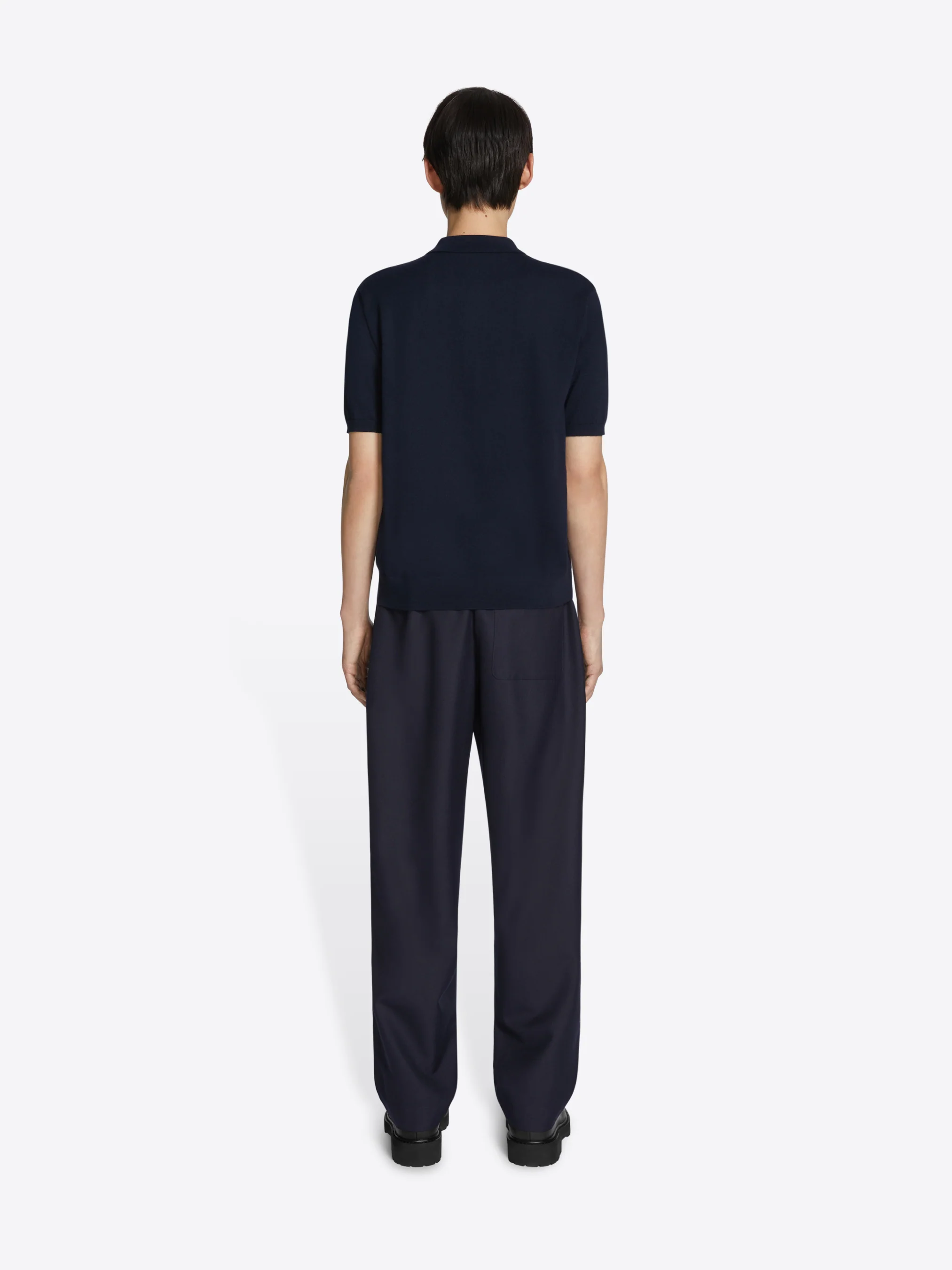 Merino wool polo shirt - Image 4