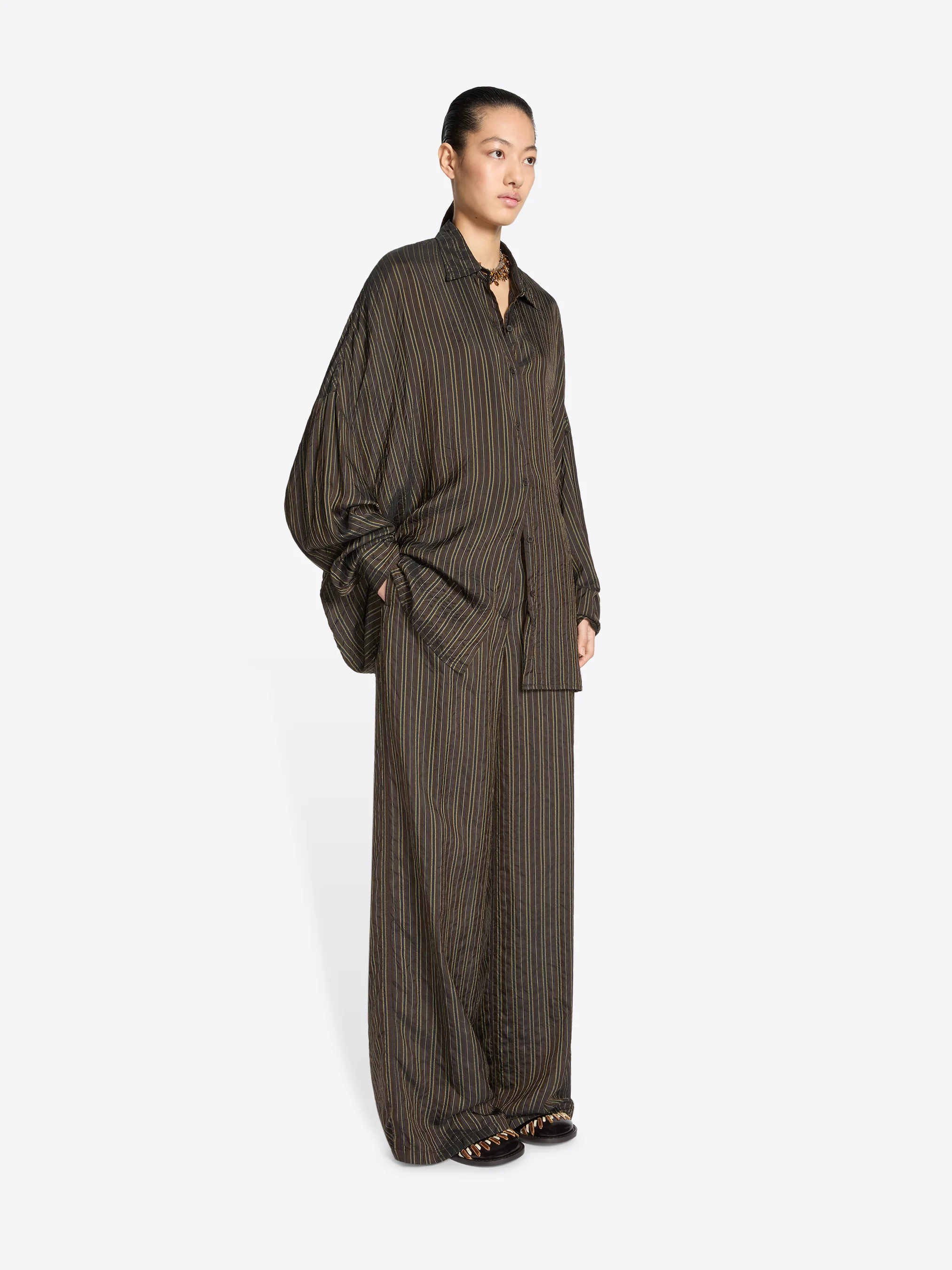 Cupro cocoon shirt - Image 3
