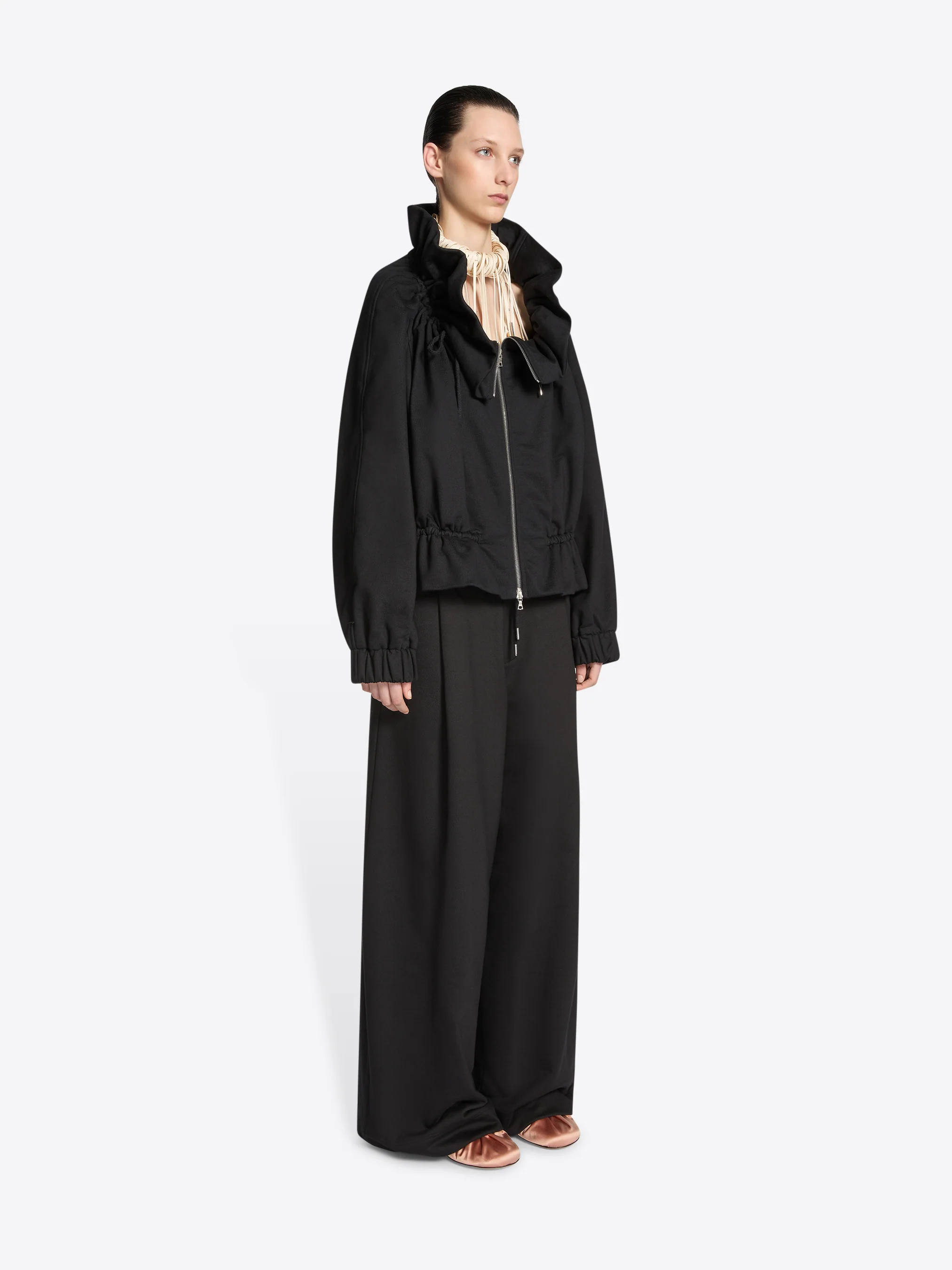 Cocoon jersey blouson - Image 3