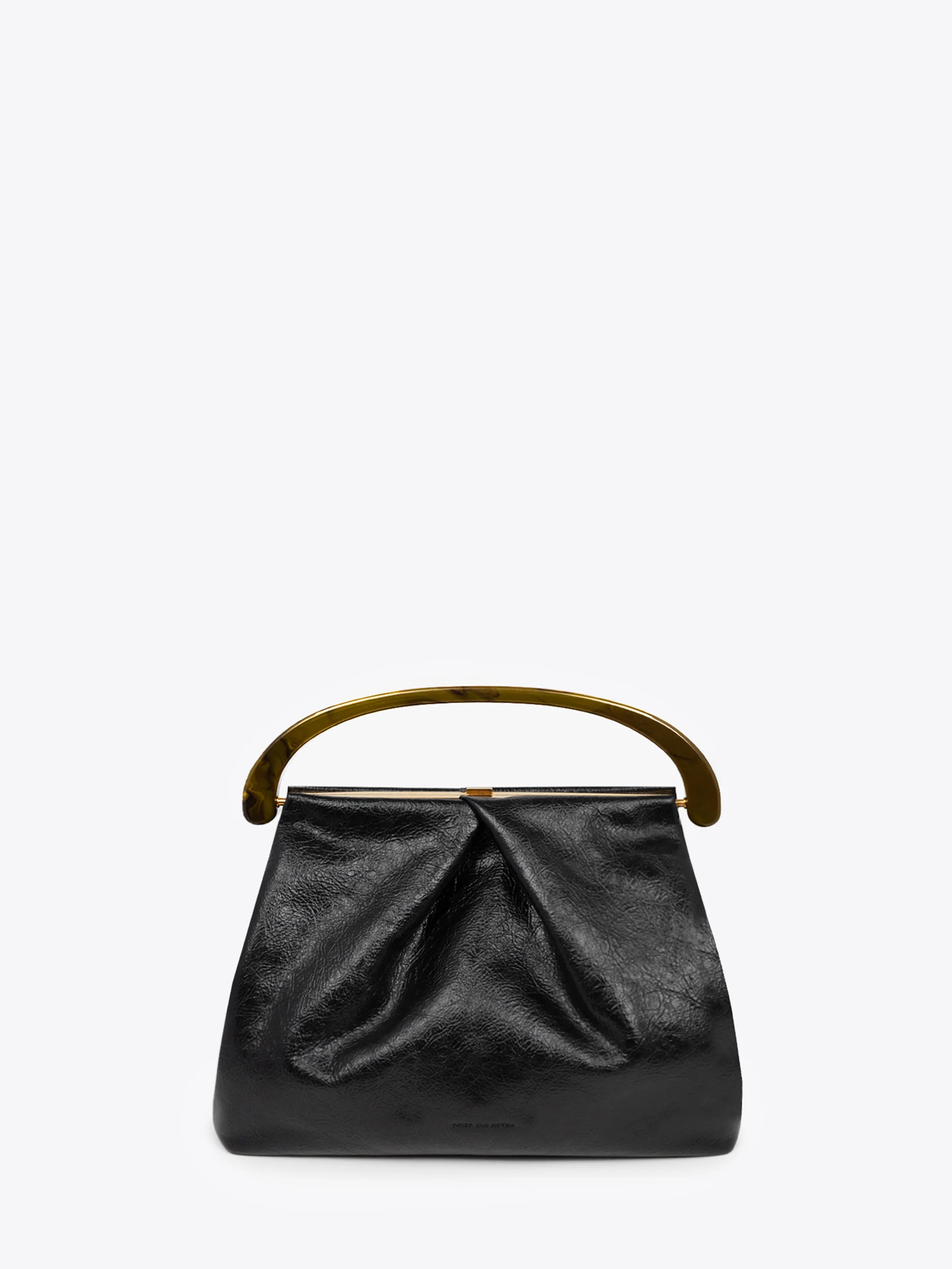 Pleated leather bag - Image 4