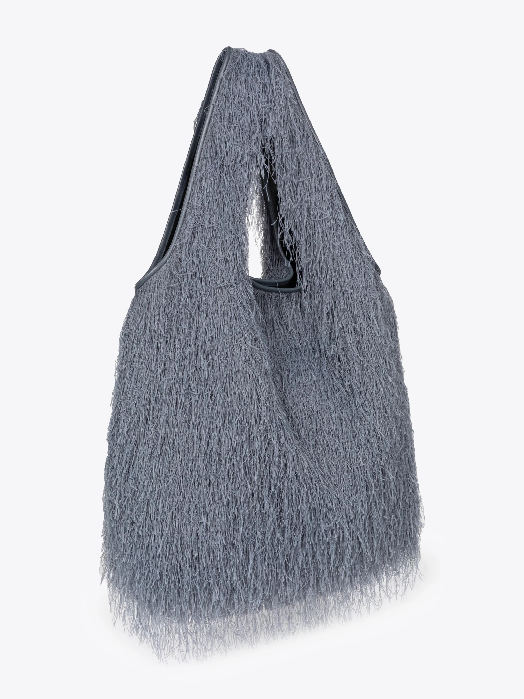 Large fringed tote bag - Image 3
