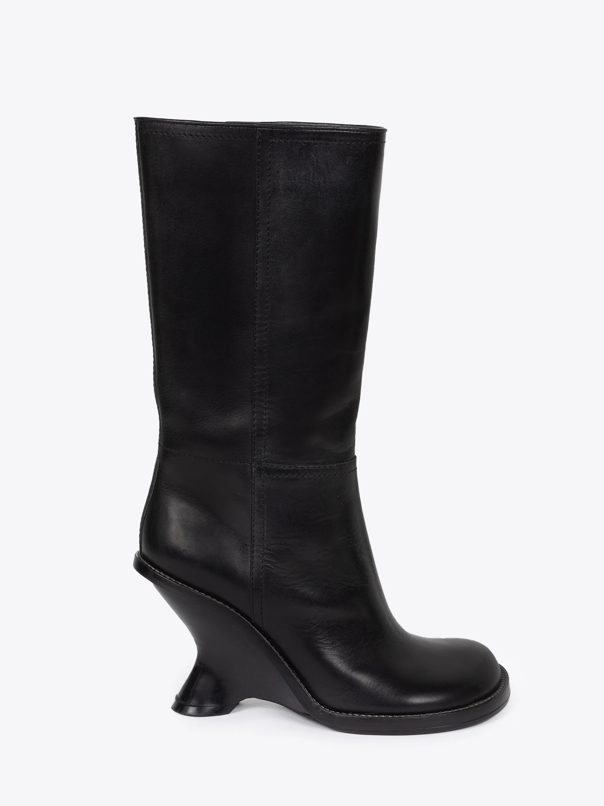 Leather wedge boots - Image 2