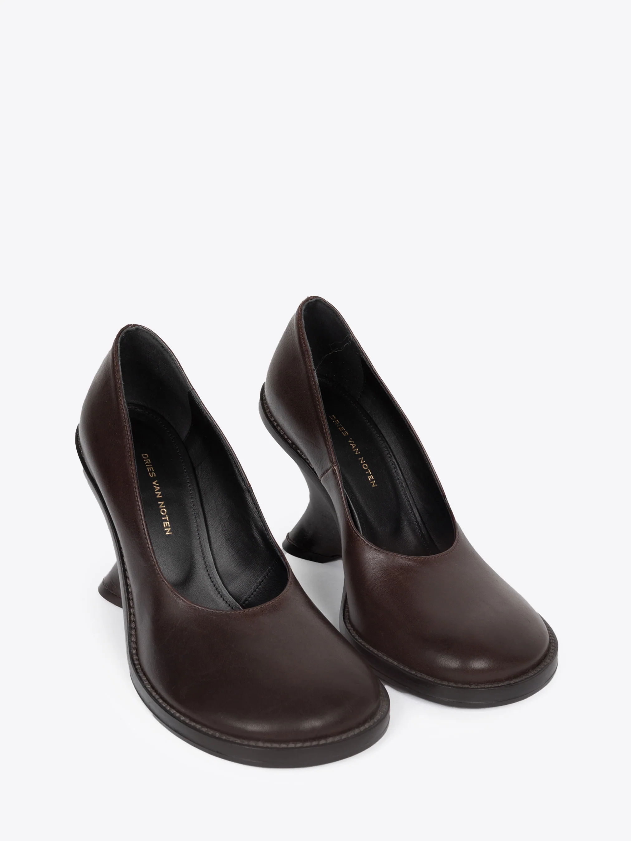 Leather wedge pumps - Image 3