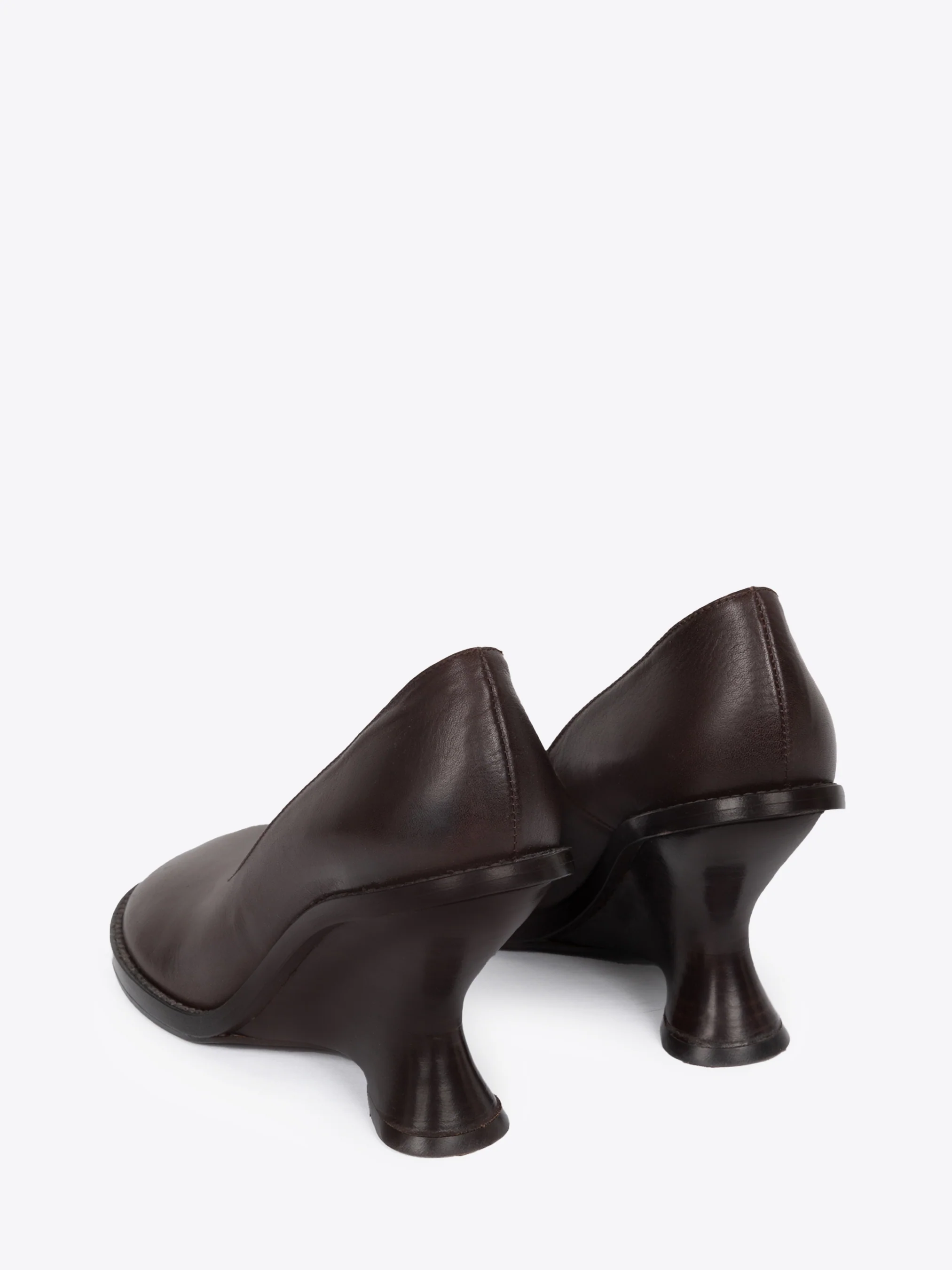 Leather wedge pumps - Image 4