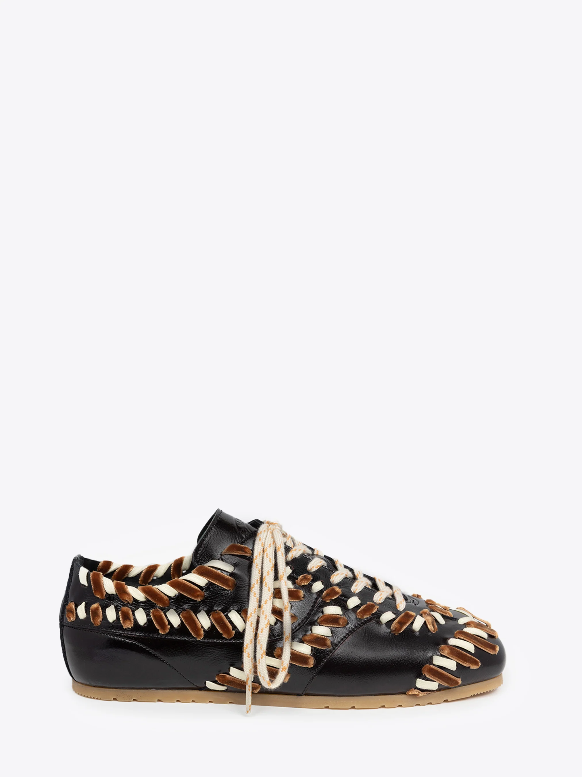 Embellished leather sneakers - Image 2