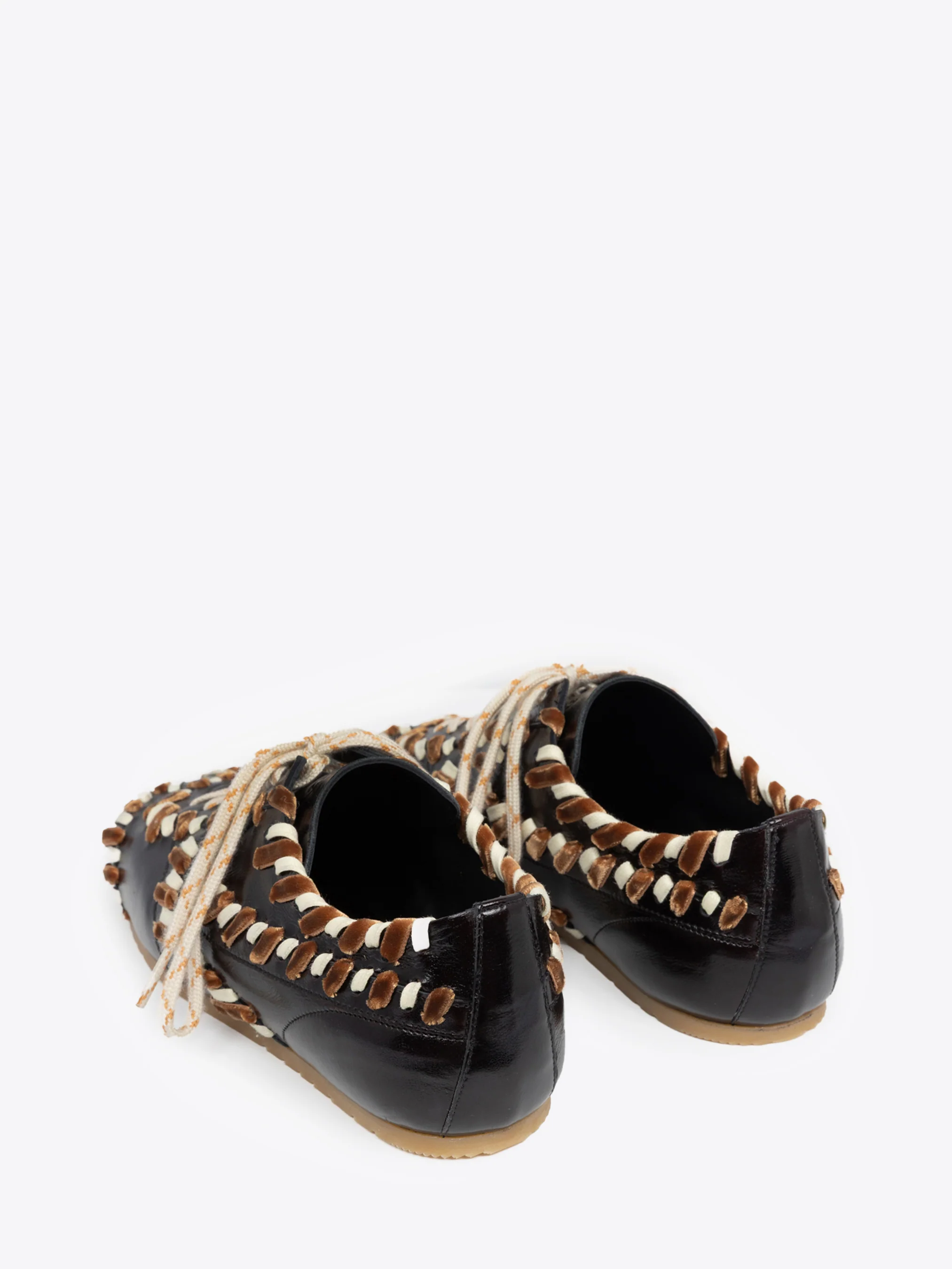 Embellished leather sneakers - Image 4
