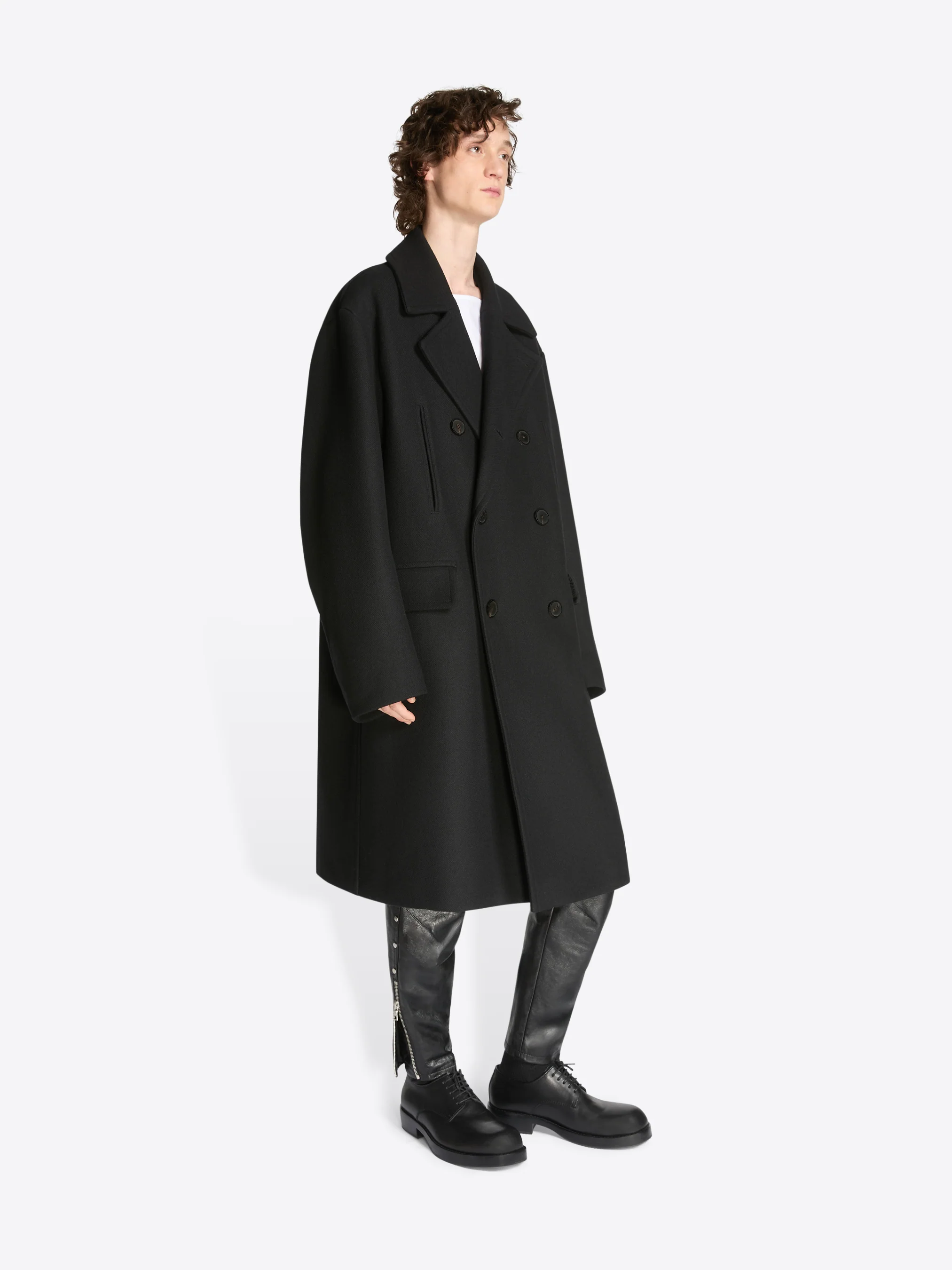 Wool caban coat - Image 3