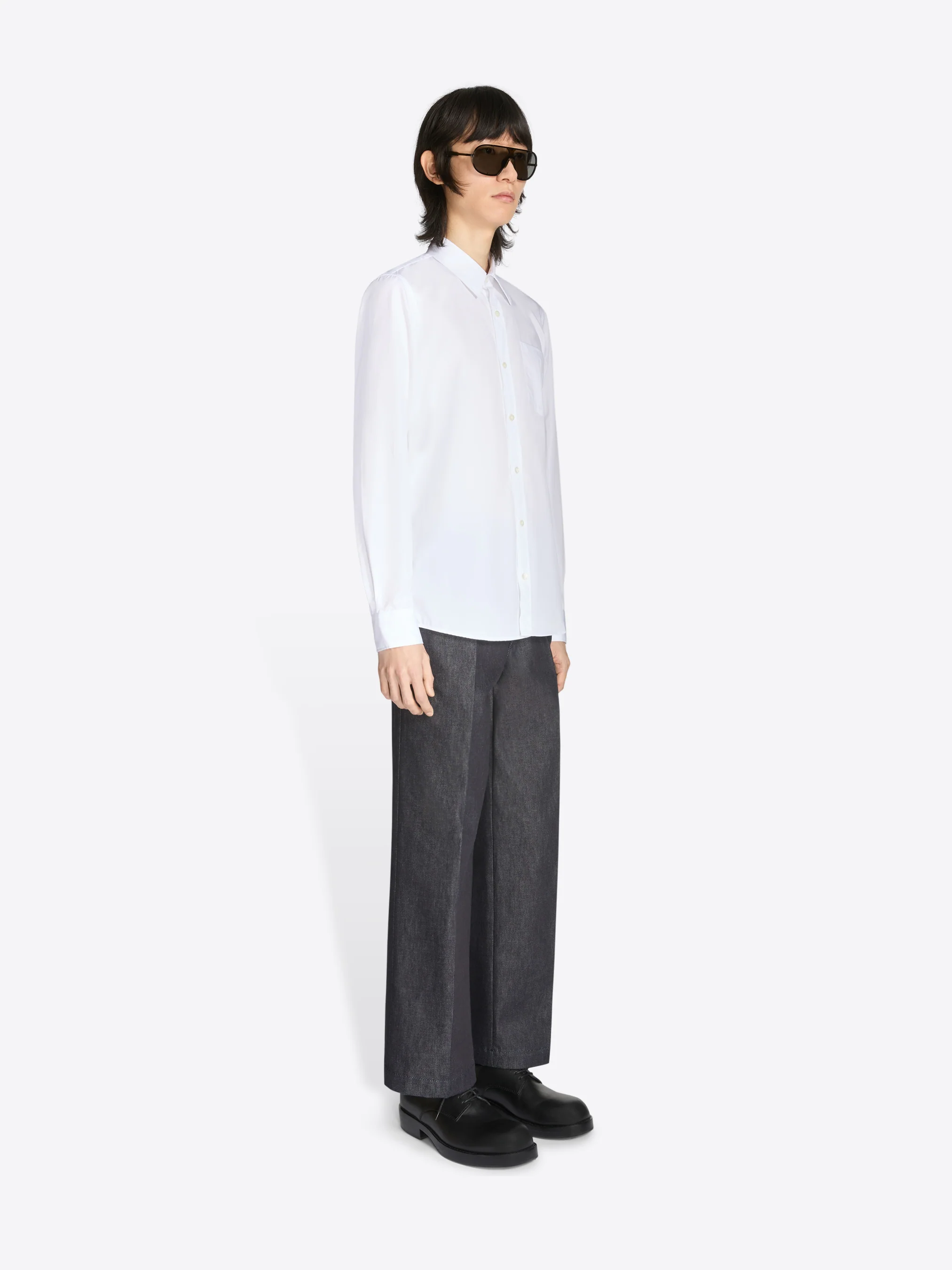 Fitted cotton shirt - Image 3