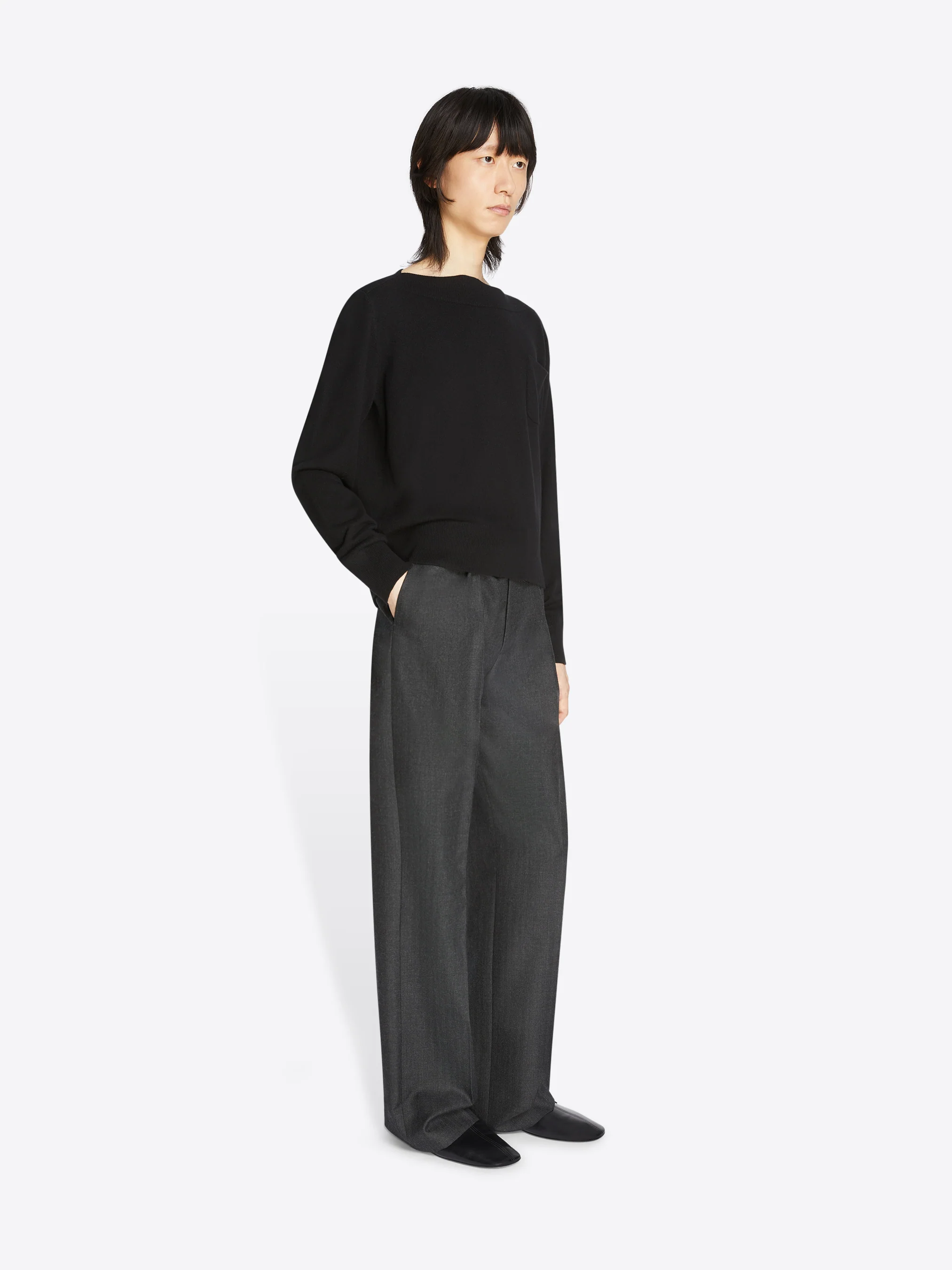 Straight wool pants - Image 3