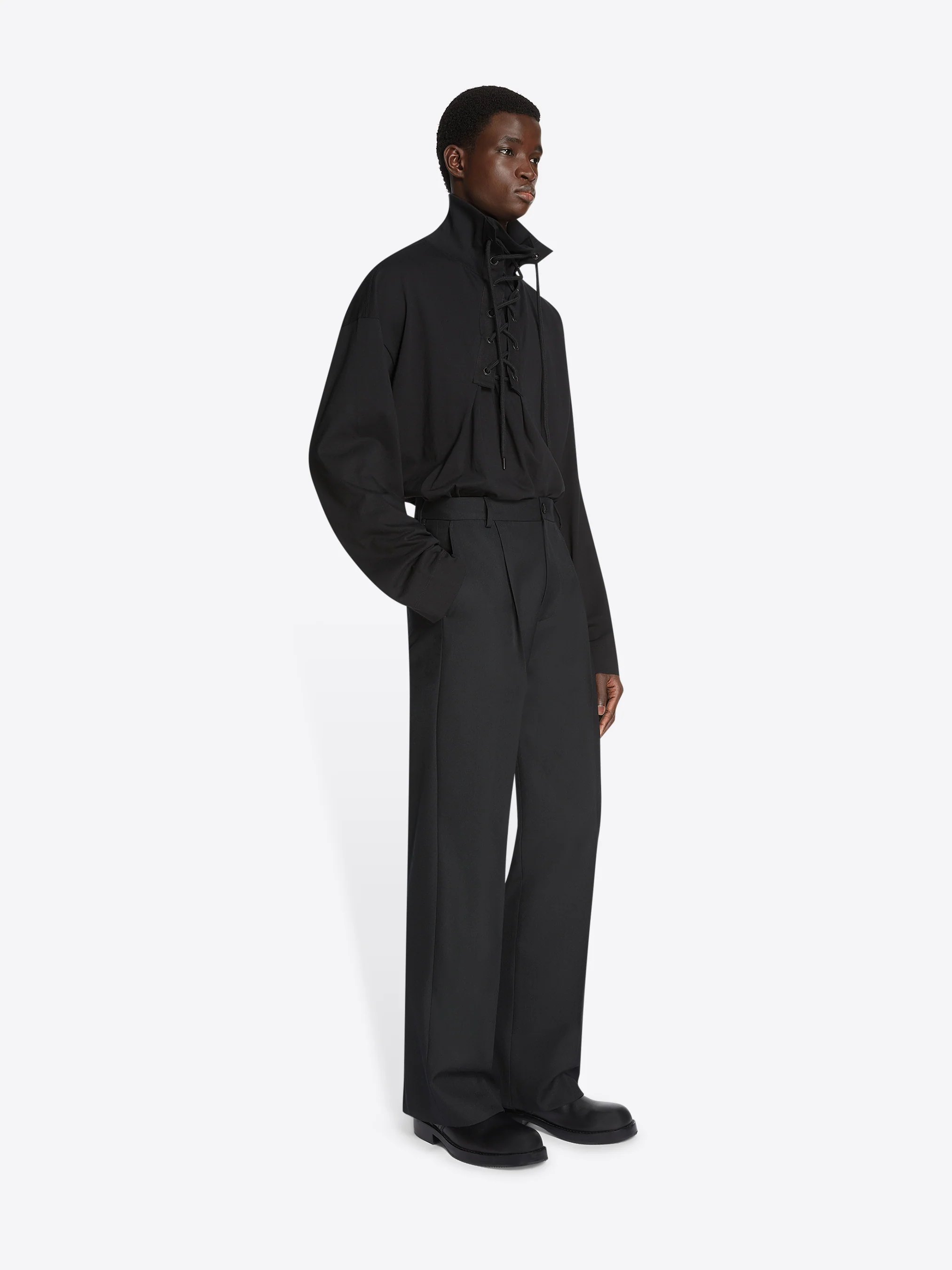 Straight wool pants - Image 3