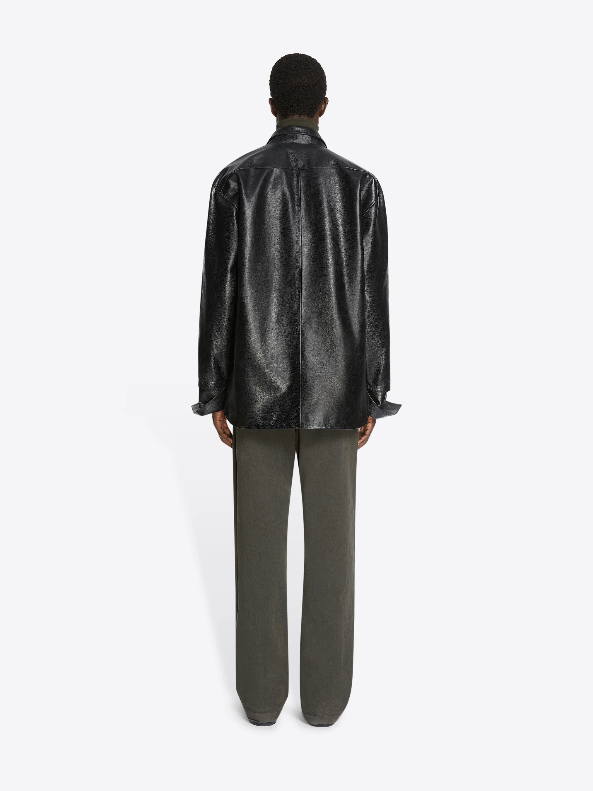 Adjustable leather shirt - Image 4