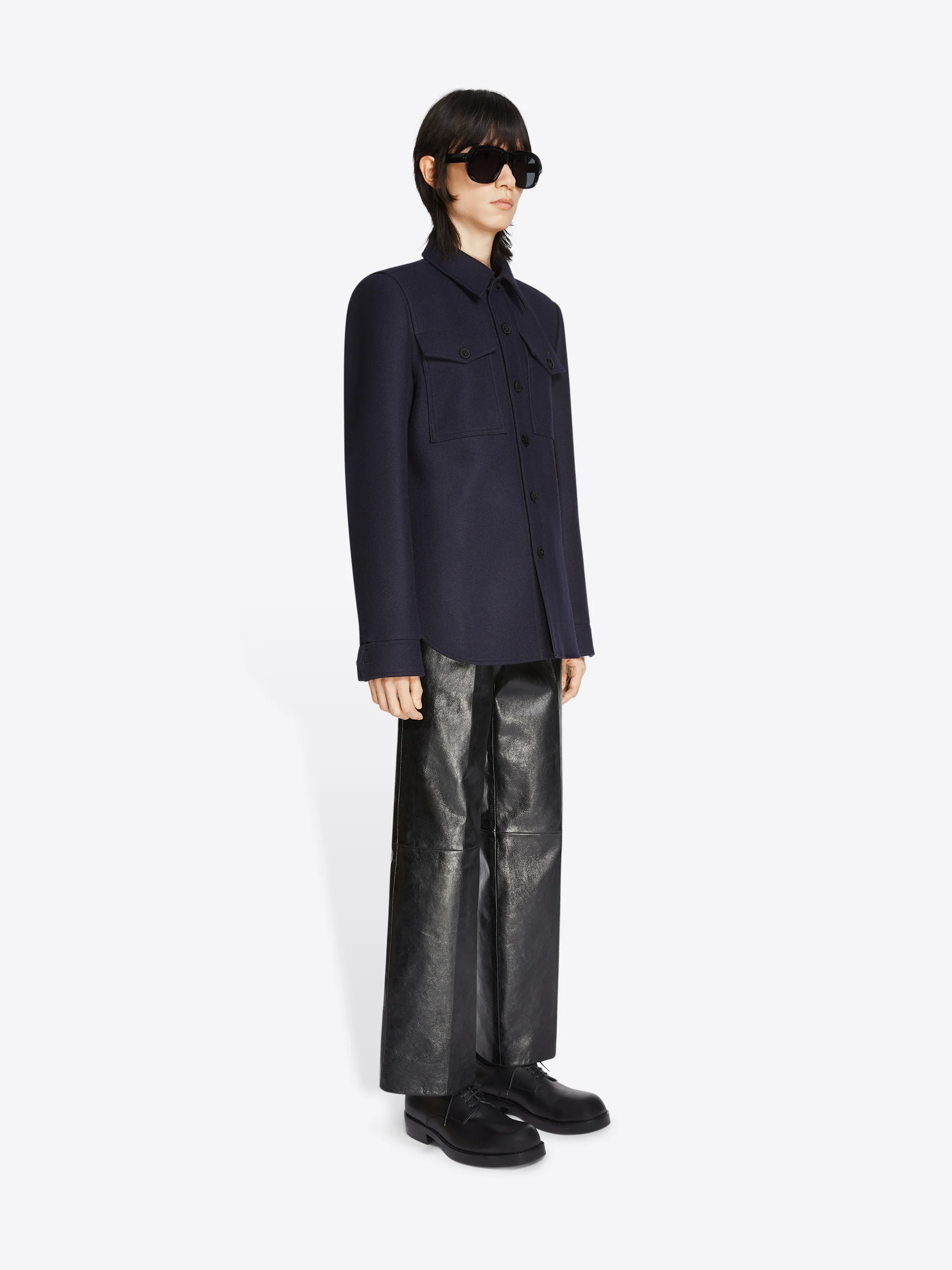 Cropped leather pants - Image 3