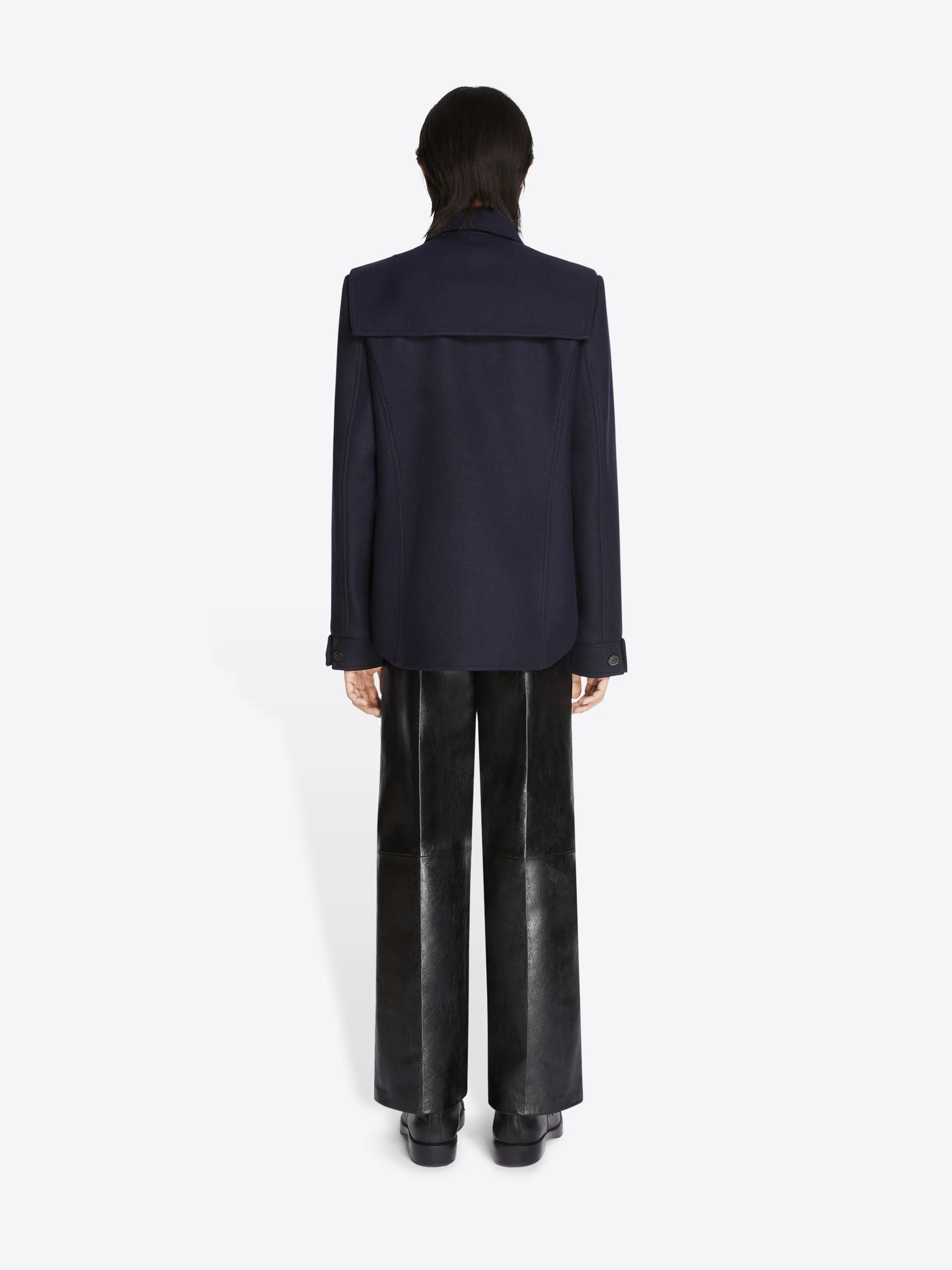 Cropped leather pants - Image 4