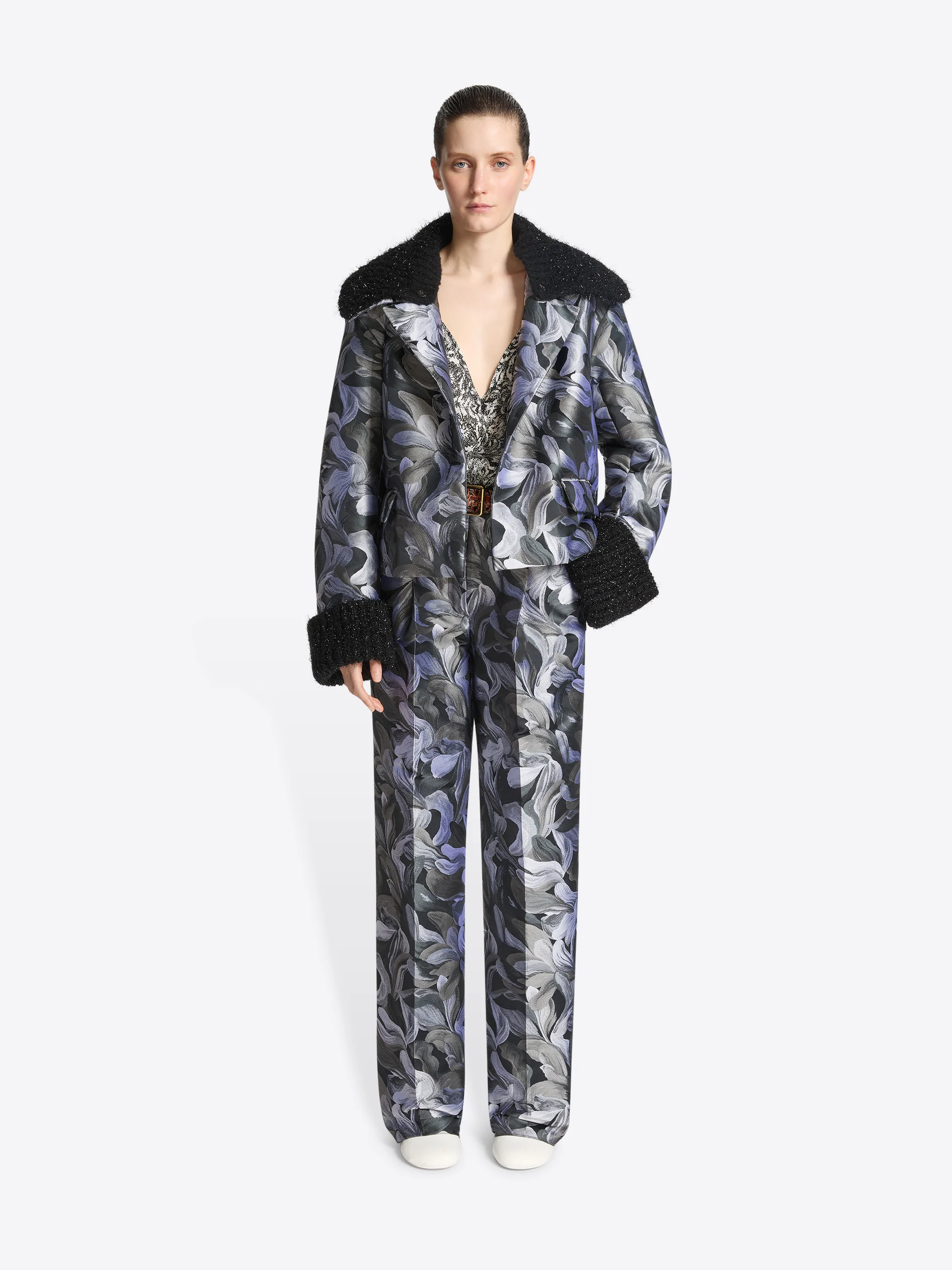 Jacquard bomber jacket - Image 2