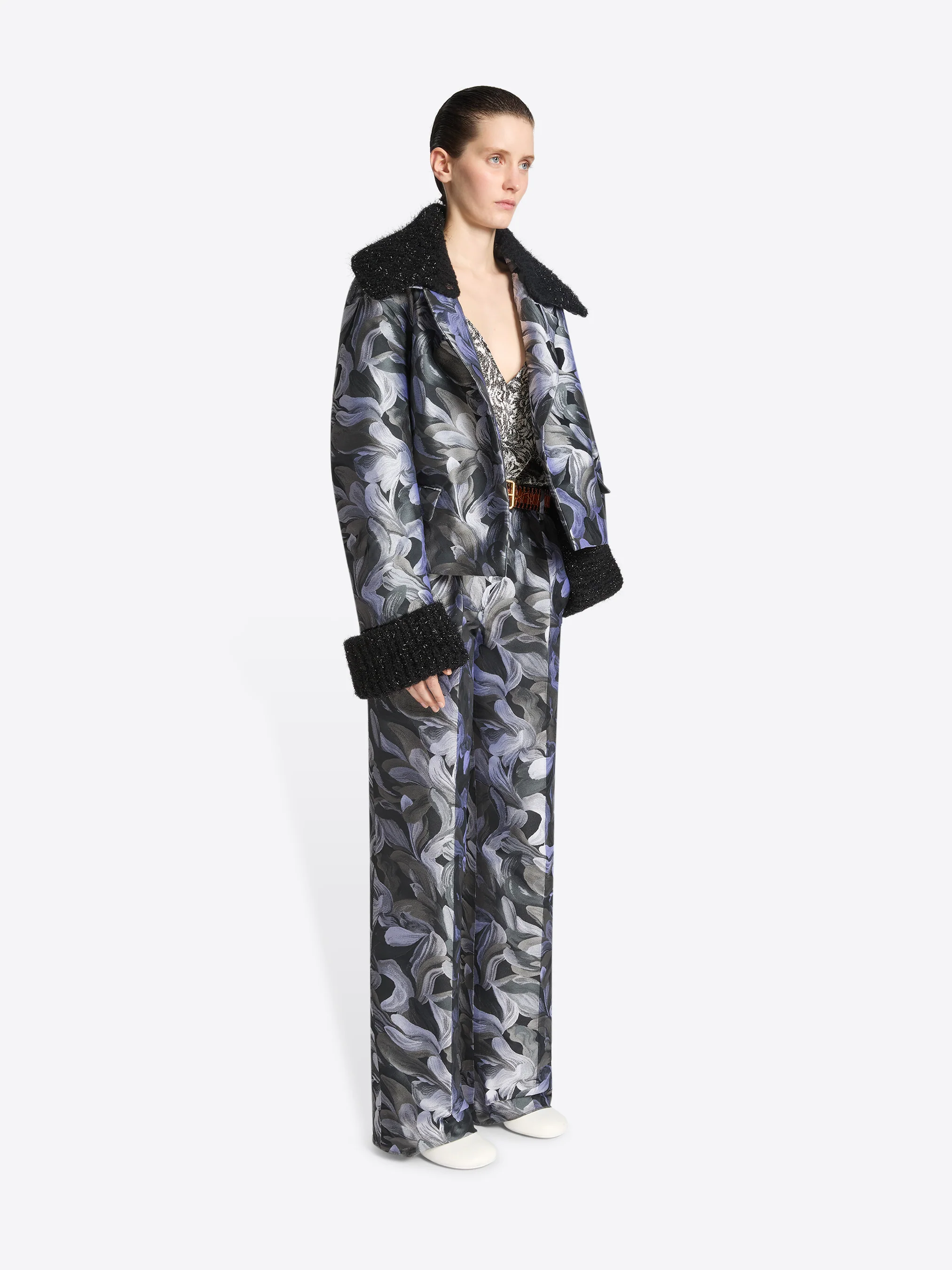 Jacquard bomber jacket - Image 3