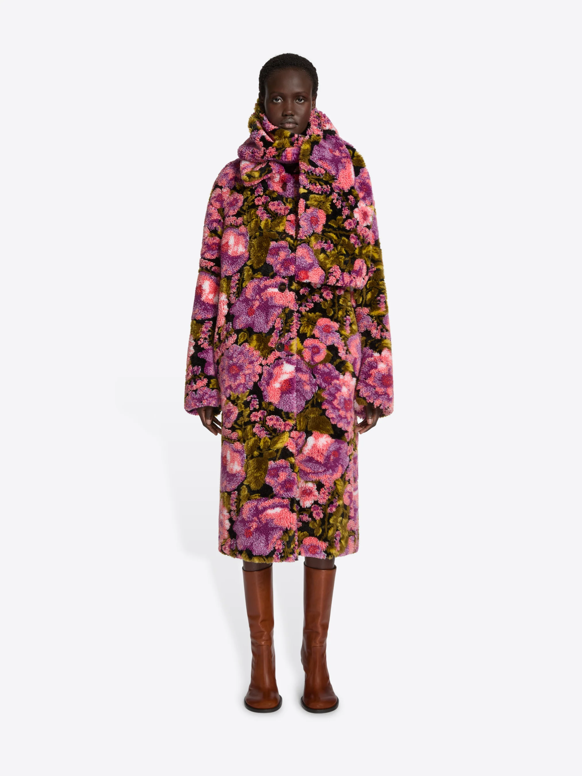 Shearling jacquard scarf - Image 3