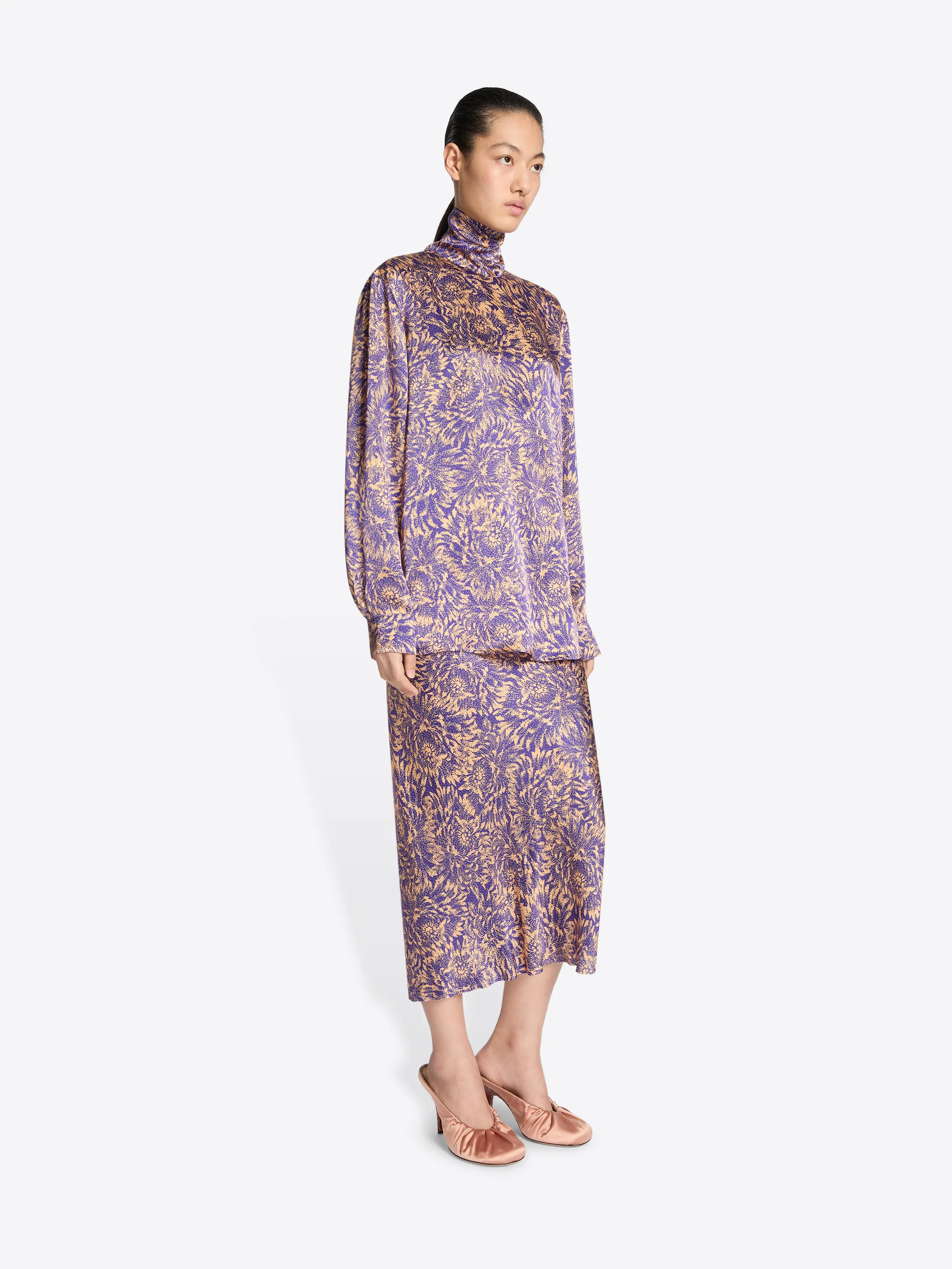 Printed silk shirt - Image 3