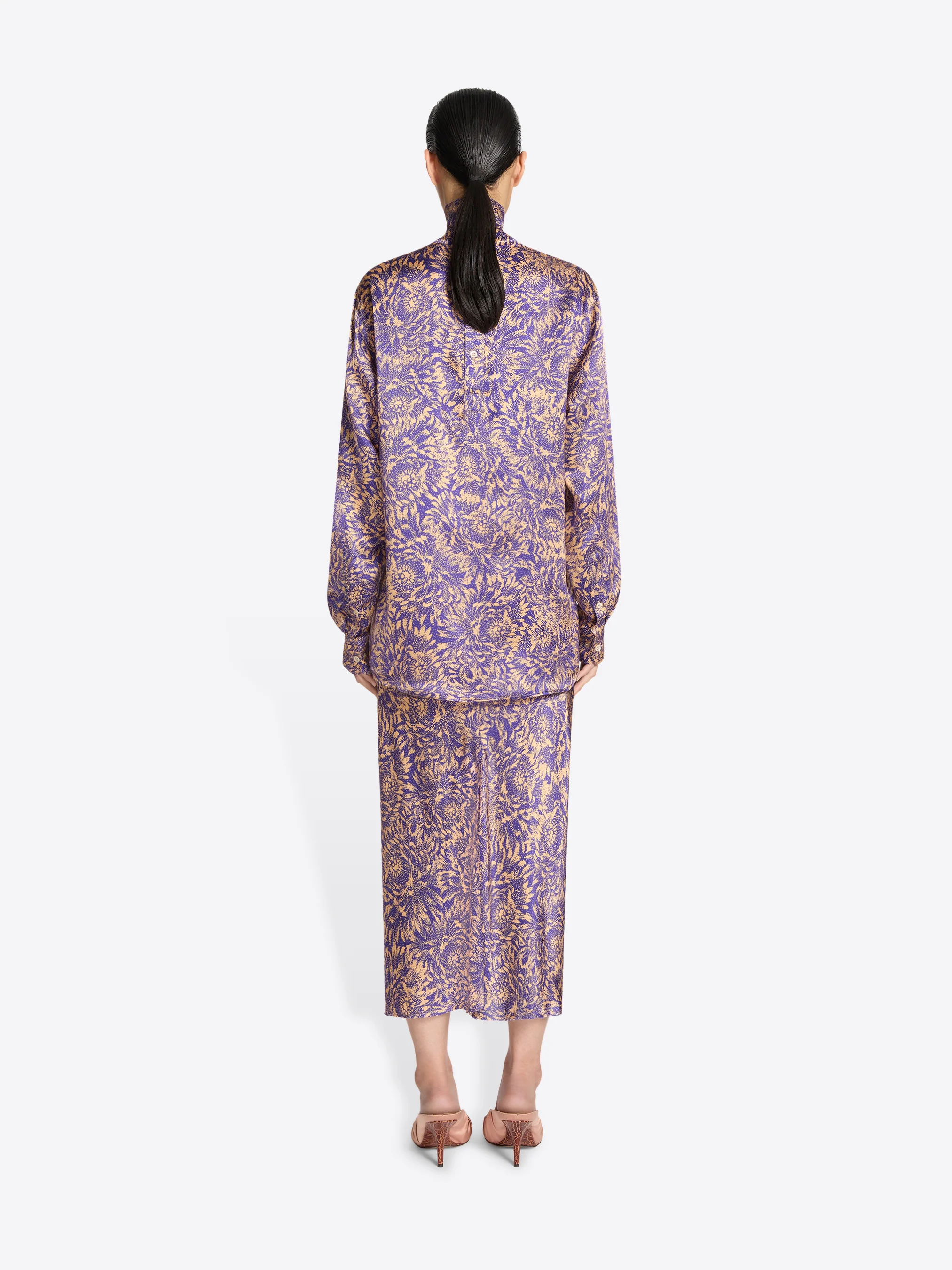Printed silk shirt - Image 4