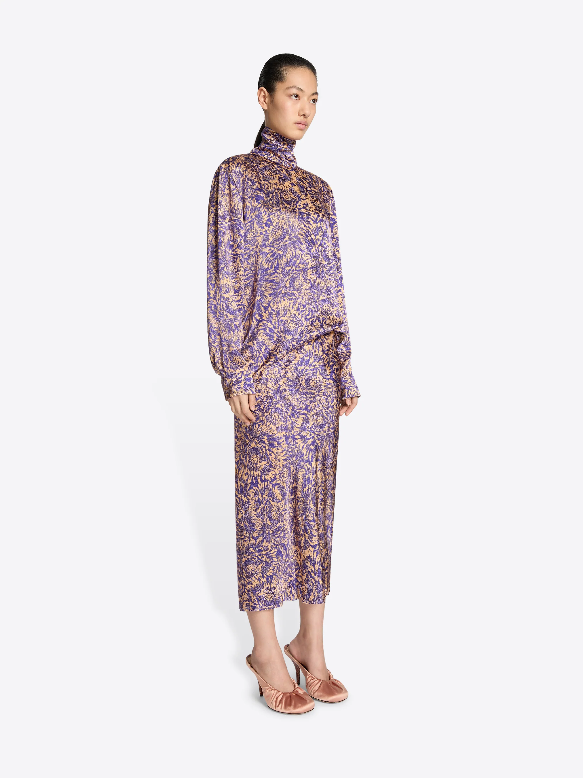 Printed silk skirt - Image 3