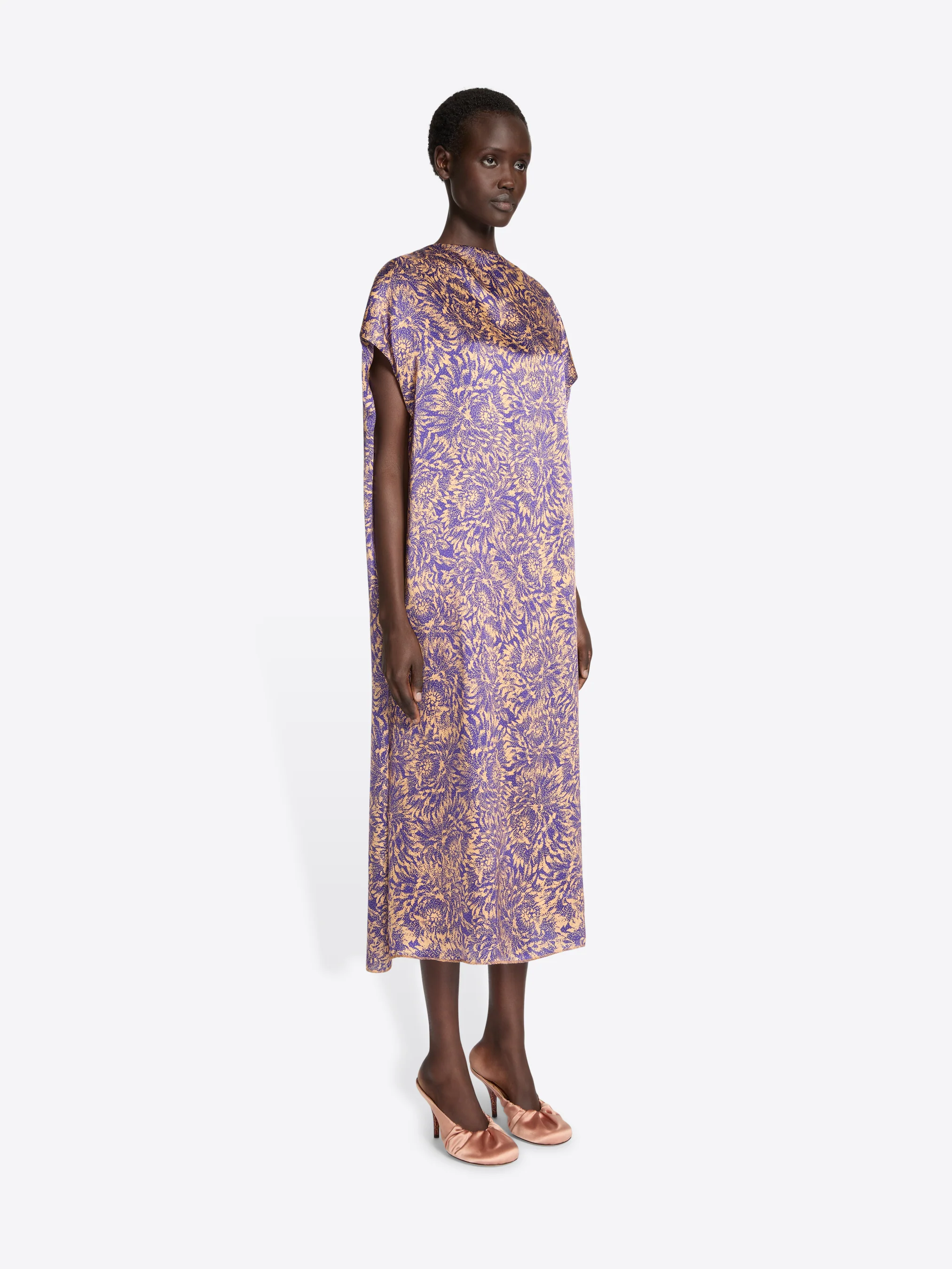 Printed silk dress - Image 3