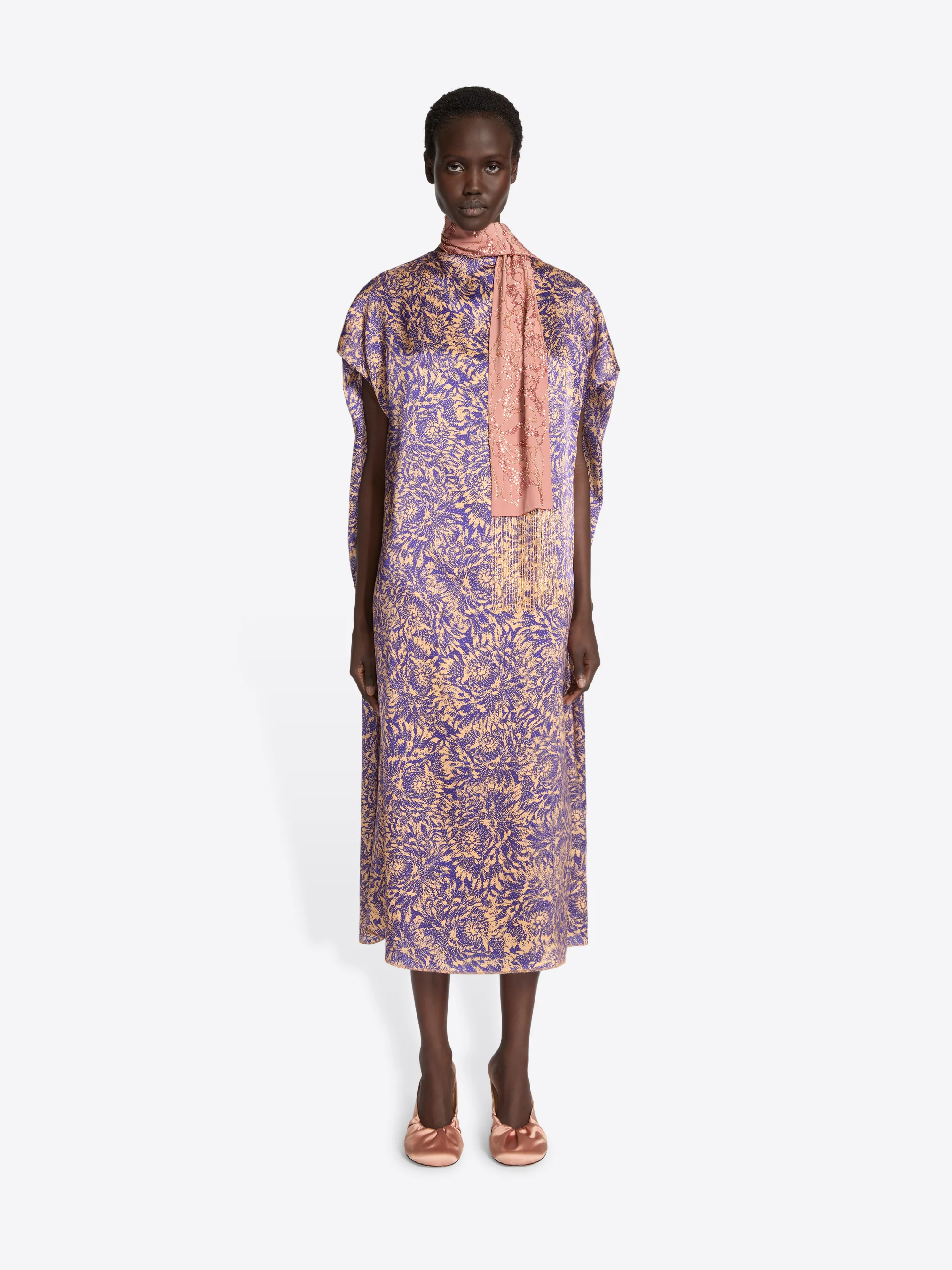 Embellished silk scarf - Image 3