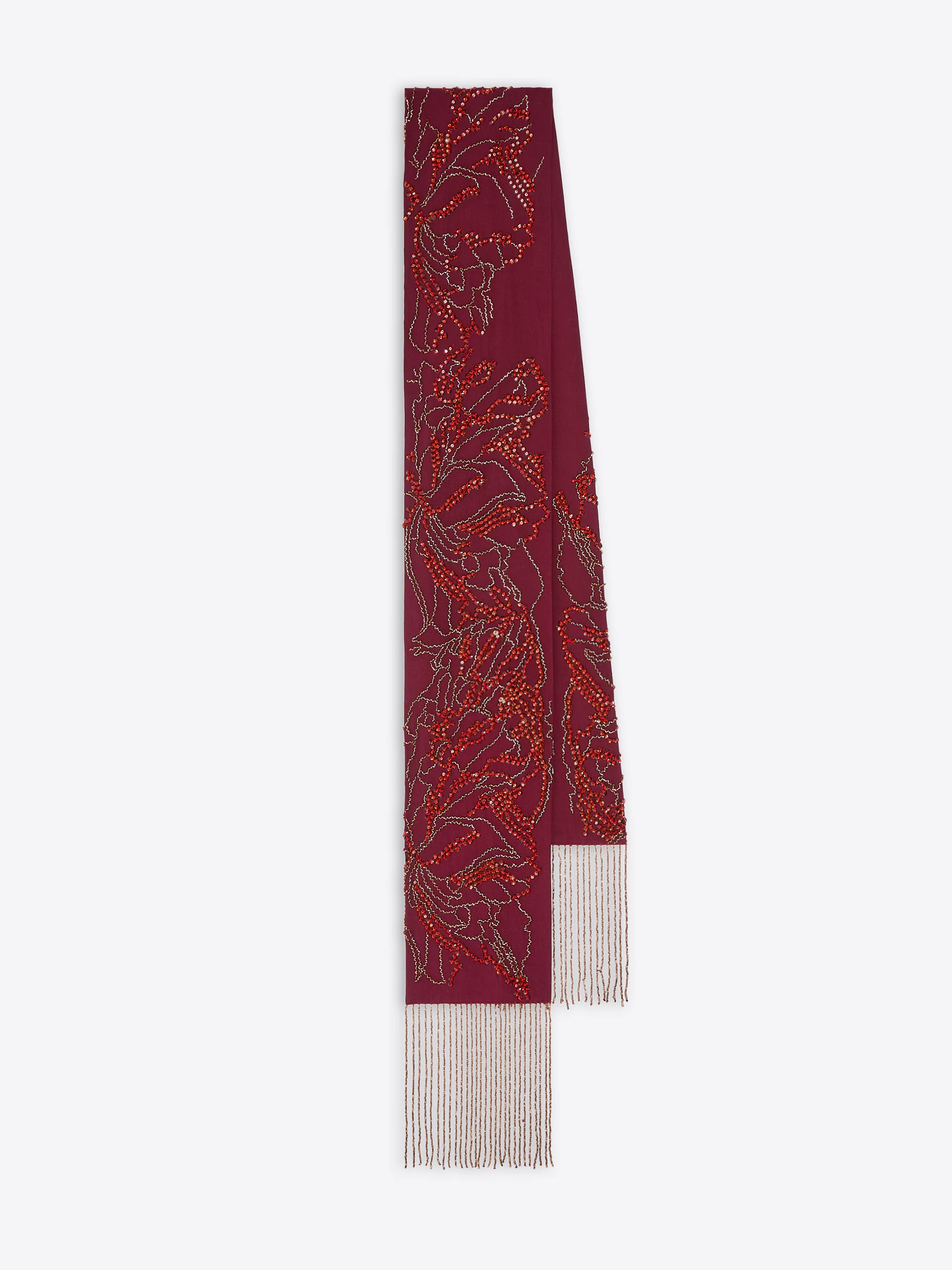 Embellished silk scarf - Image 5