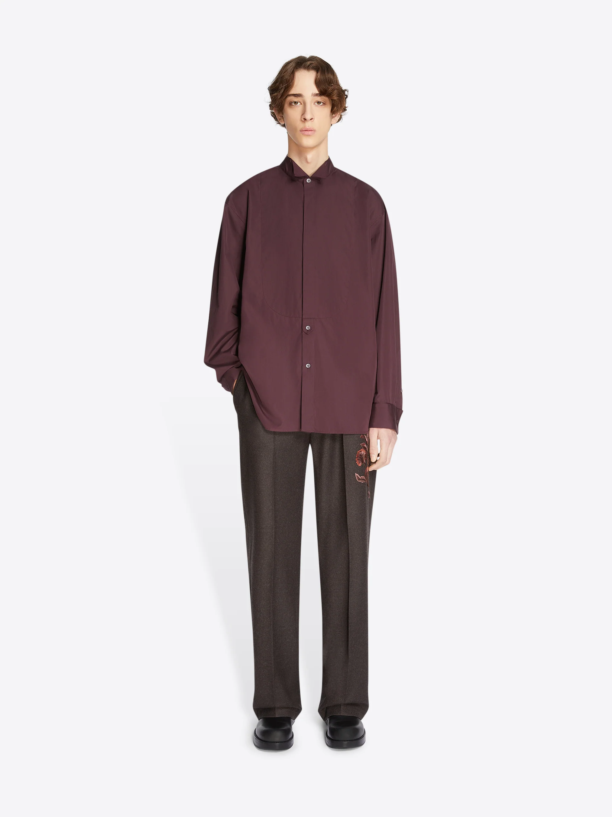 Embroidered wool pants - Image 6