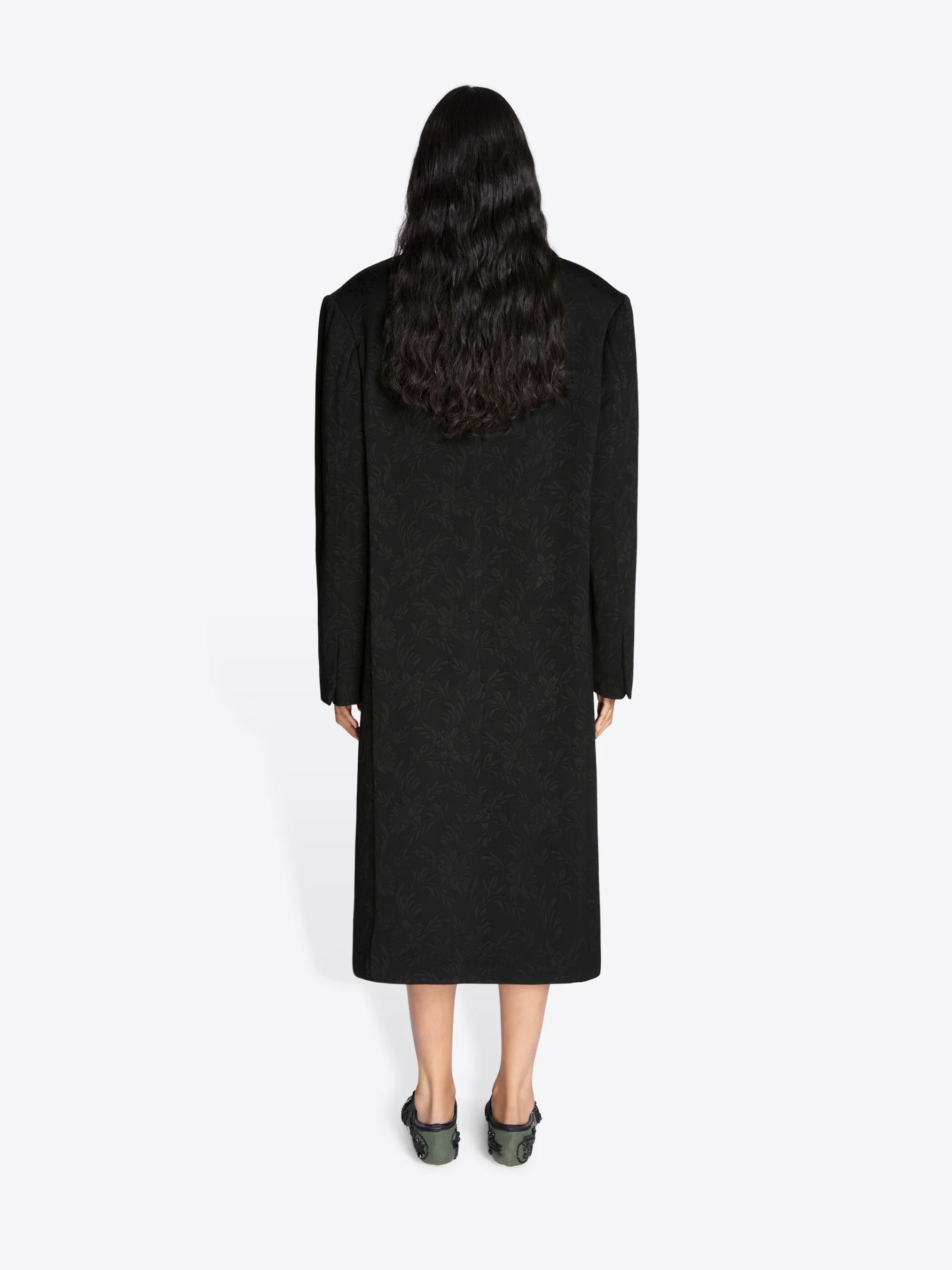 Oversized jacquard coat - Image 4