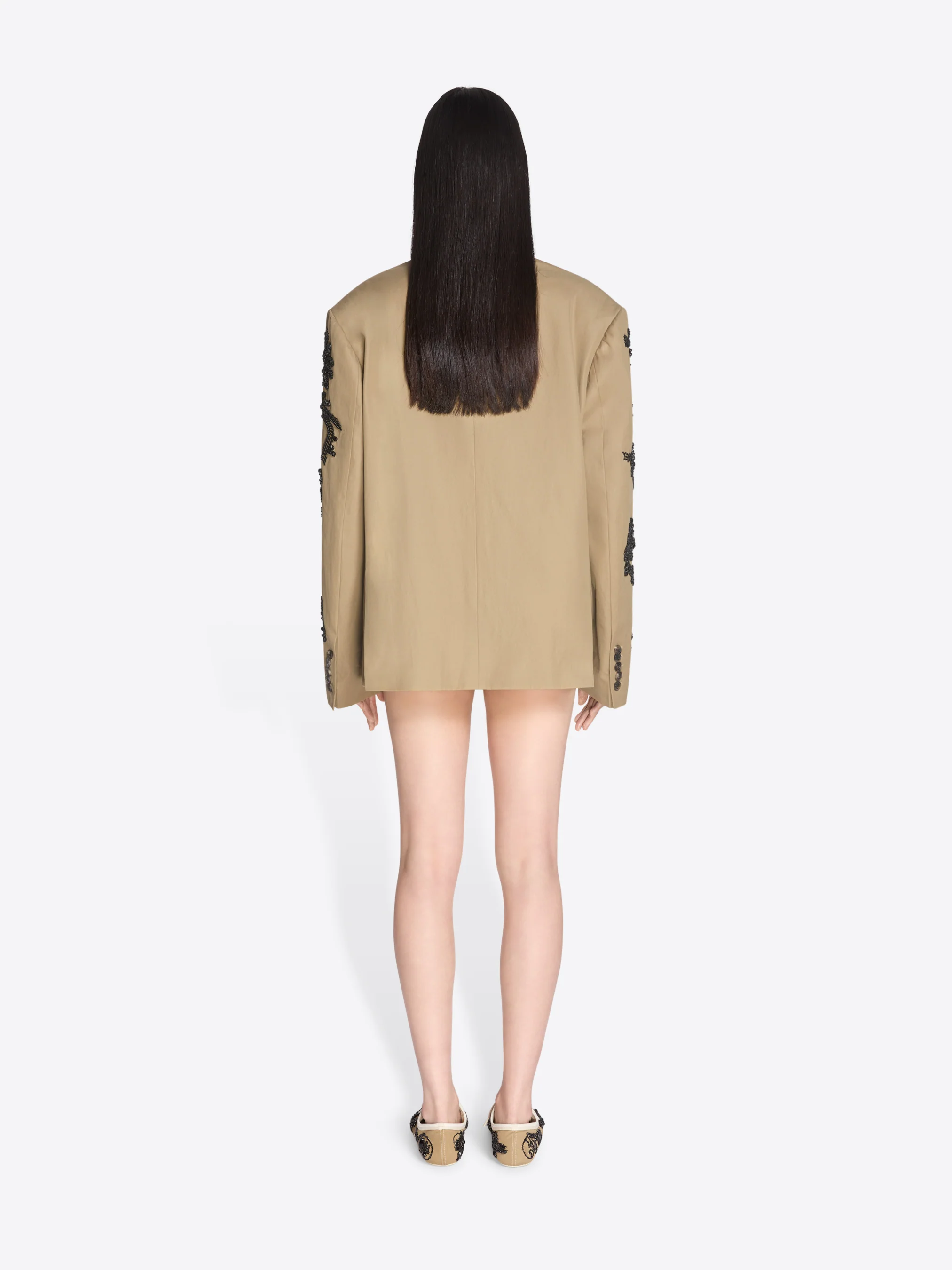 Oversized embroidered blazer - Image 4