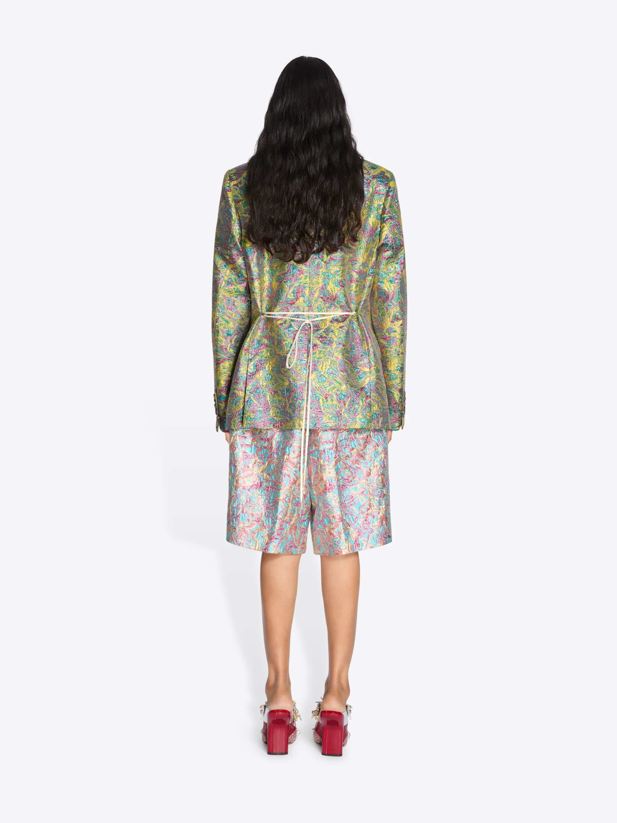 Double breasted jacquard blazer - Image 4