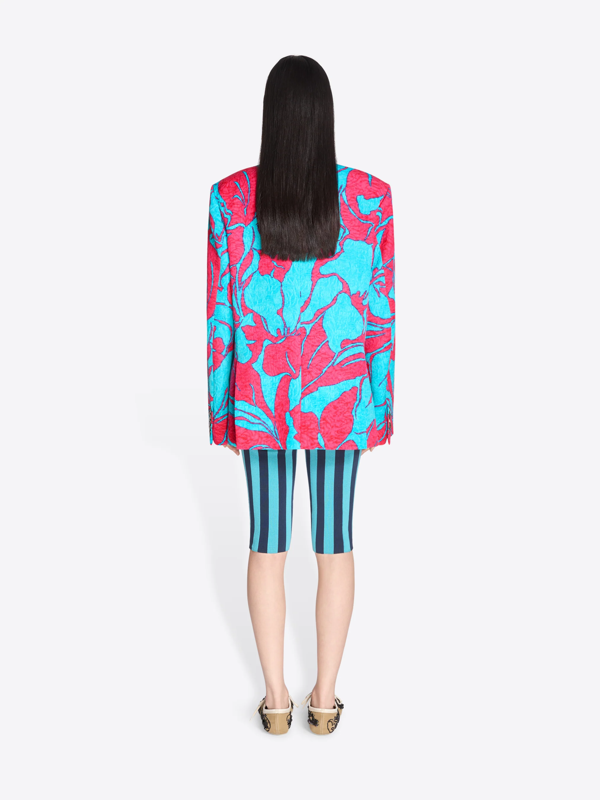 Double breasted jacquard blazer - Image 4