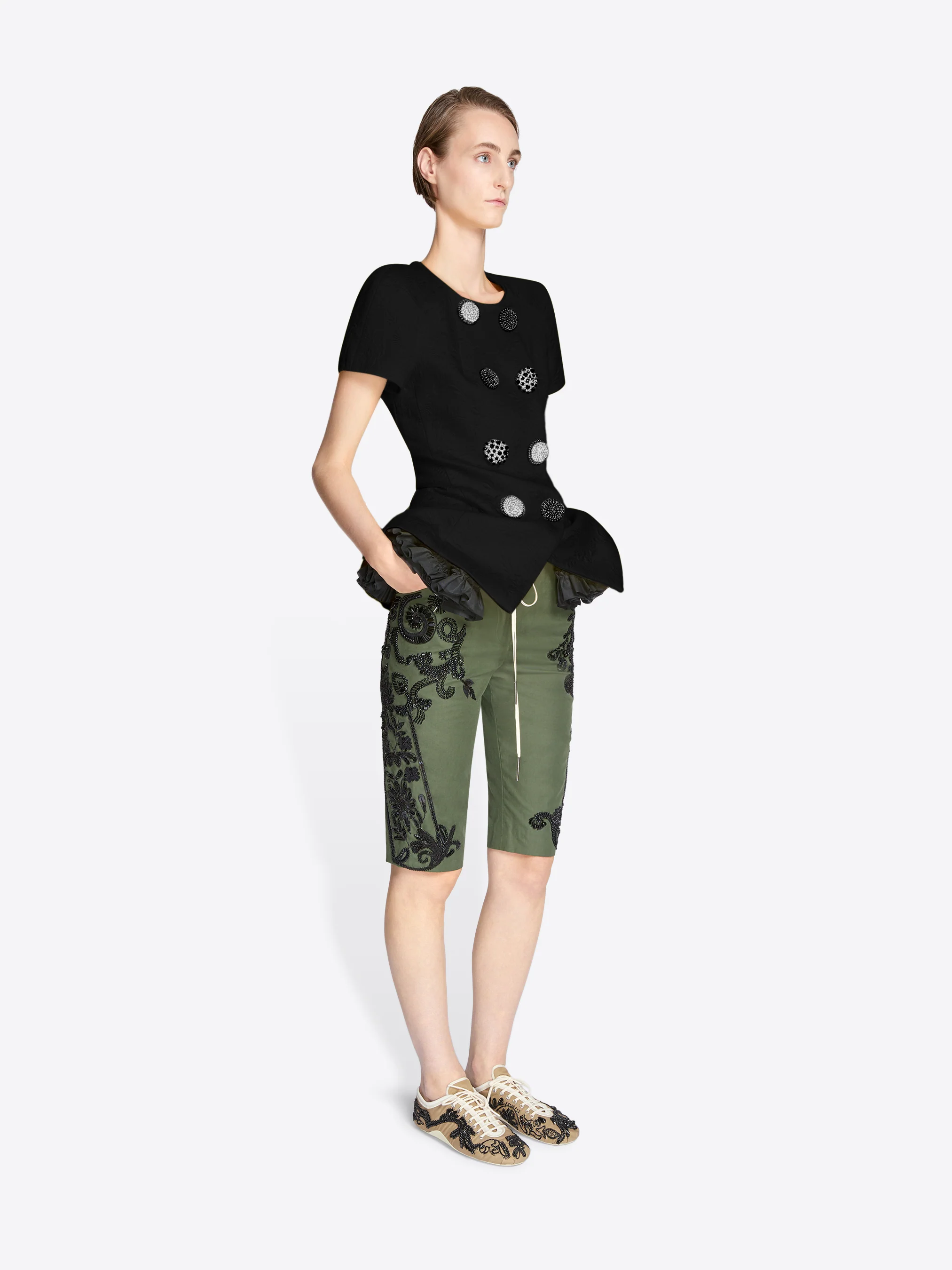 Fitted jacquard blazer - Image 3