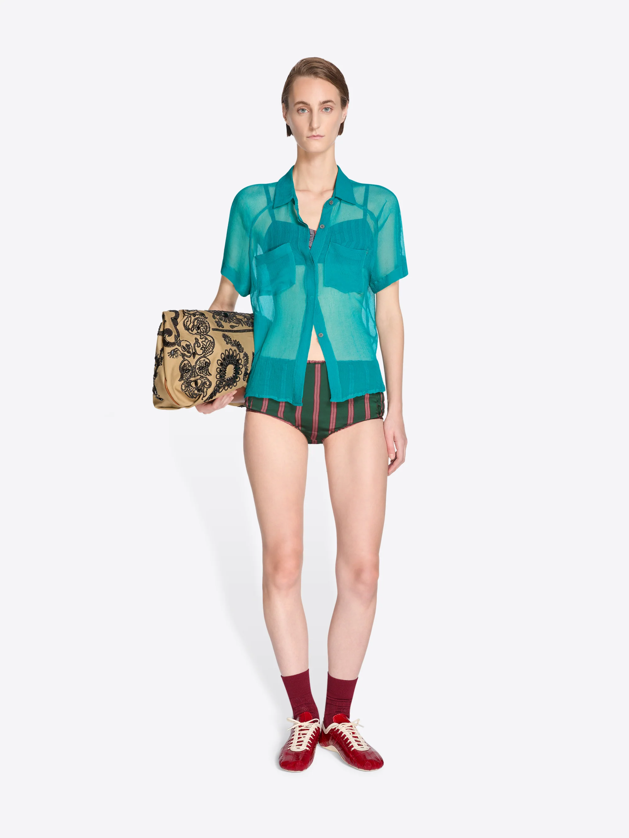 Fitted silk shirt - Image 2