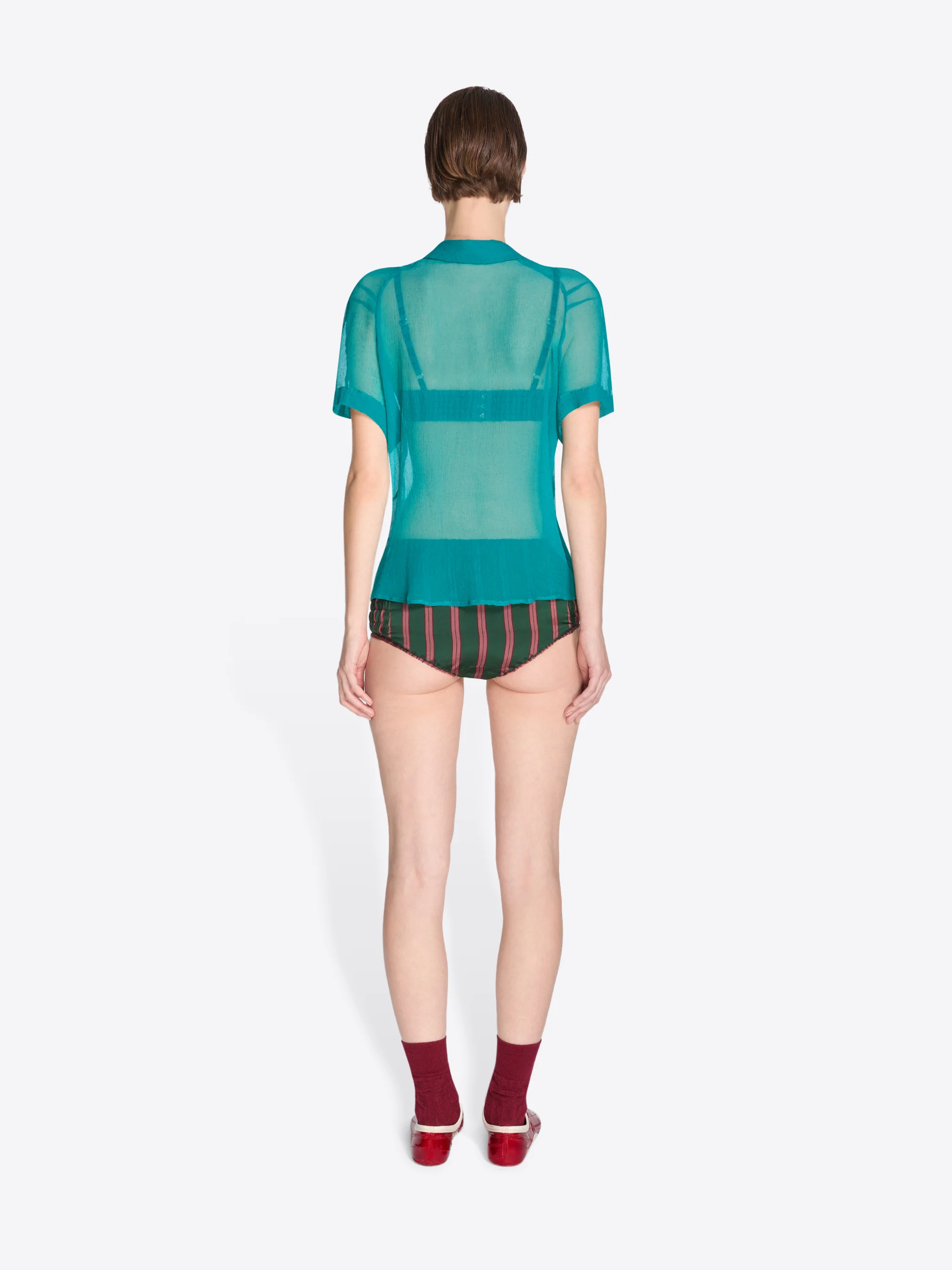 Fitted silk shirt - Image 4