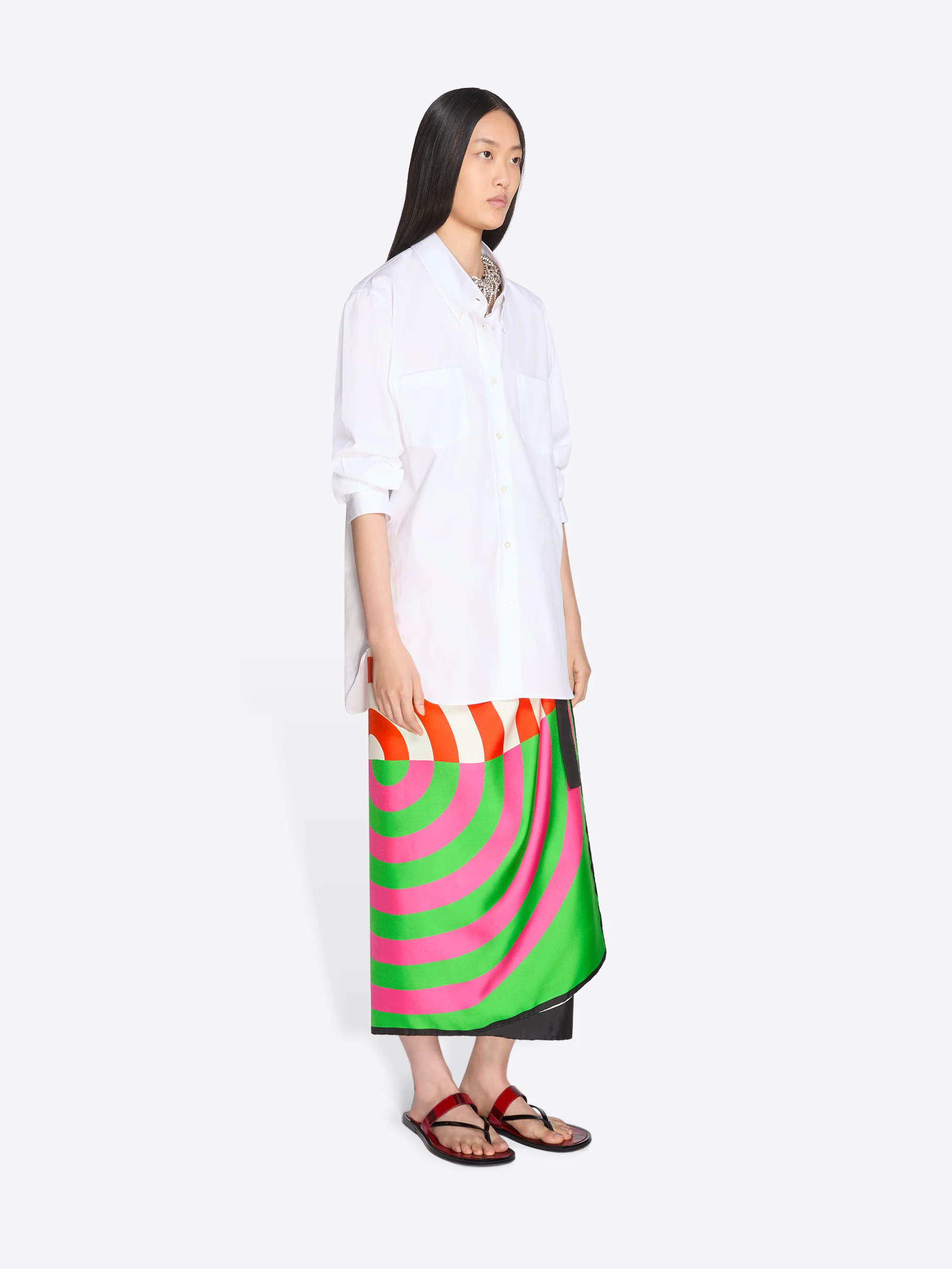 Loose cotton poplin shirt - Image 3