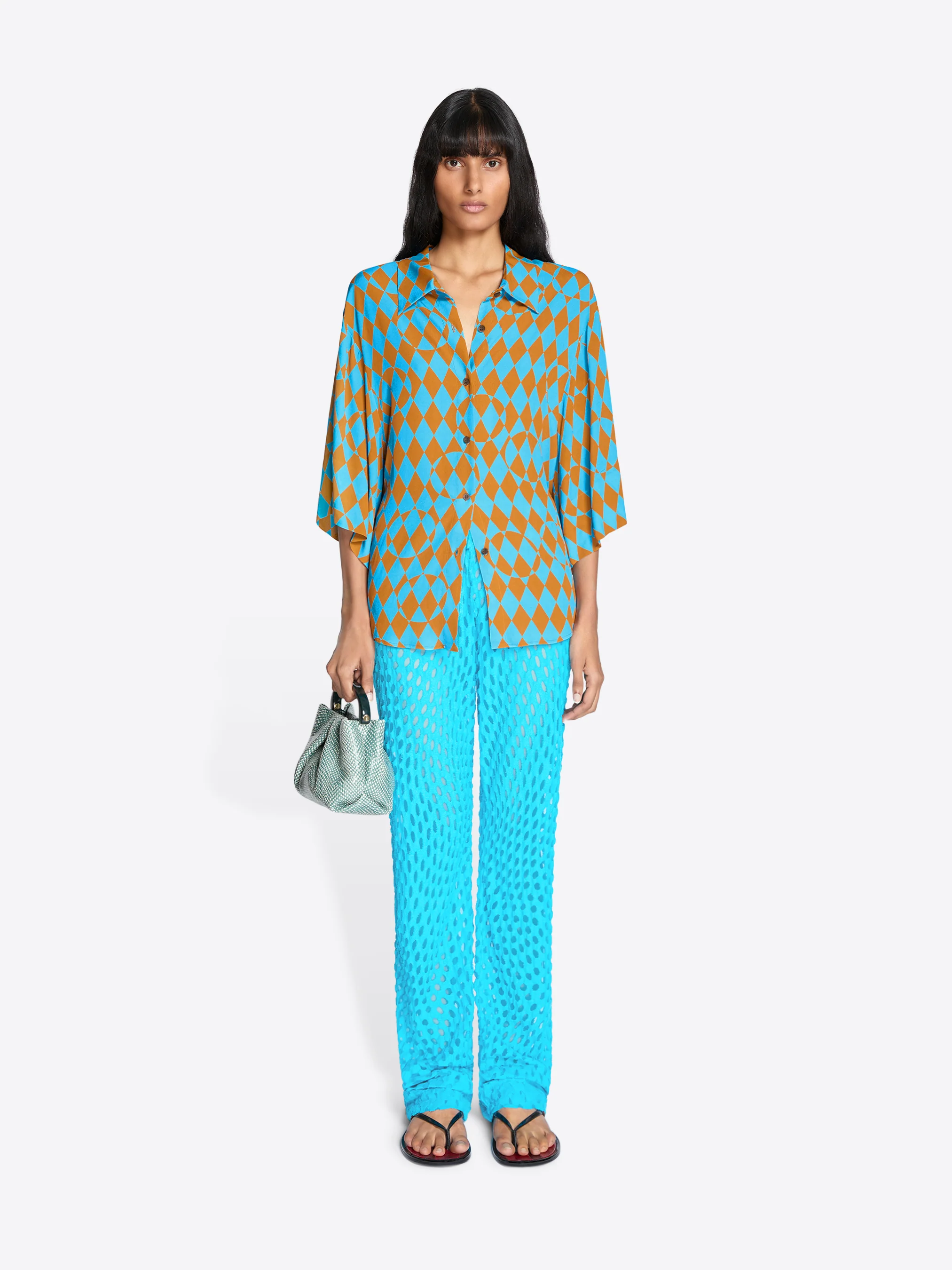 Short sleeve viscose shirt - Image 2