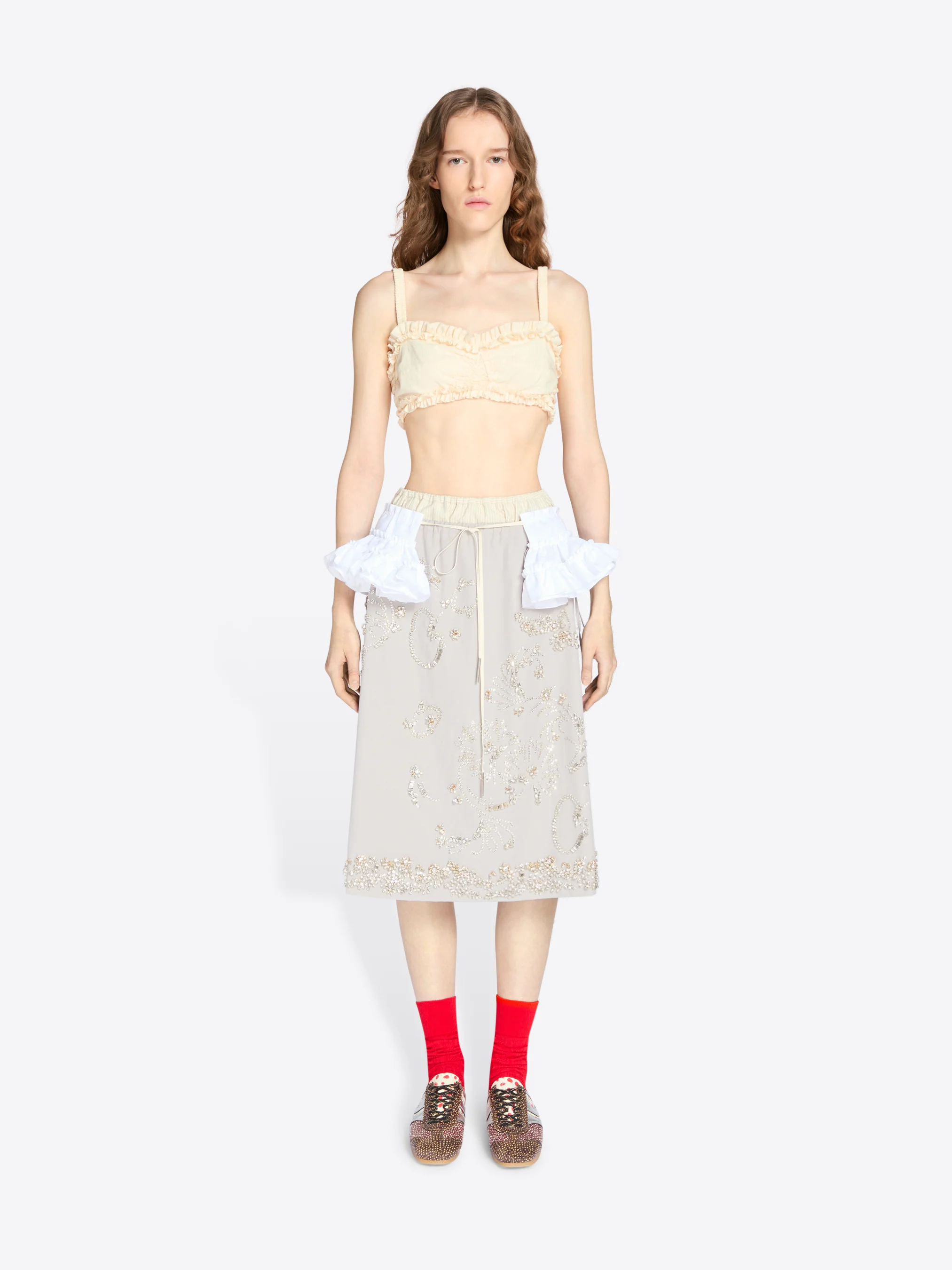 Ruffled cotton bra top - Image 2