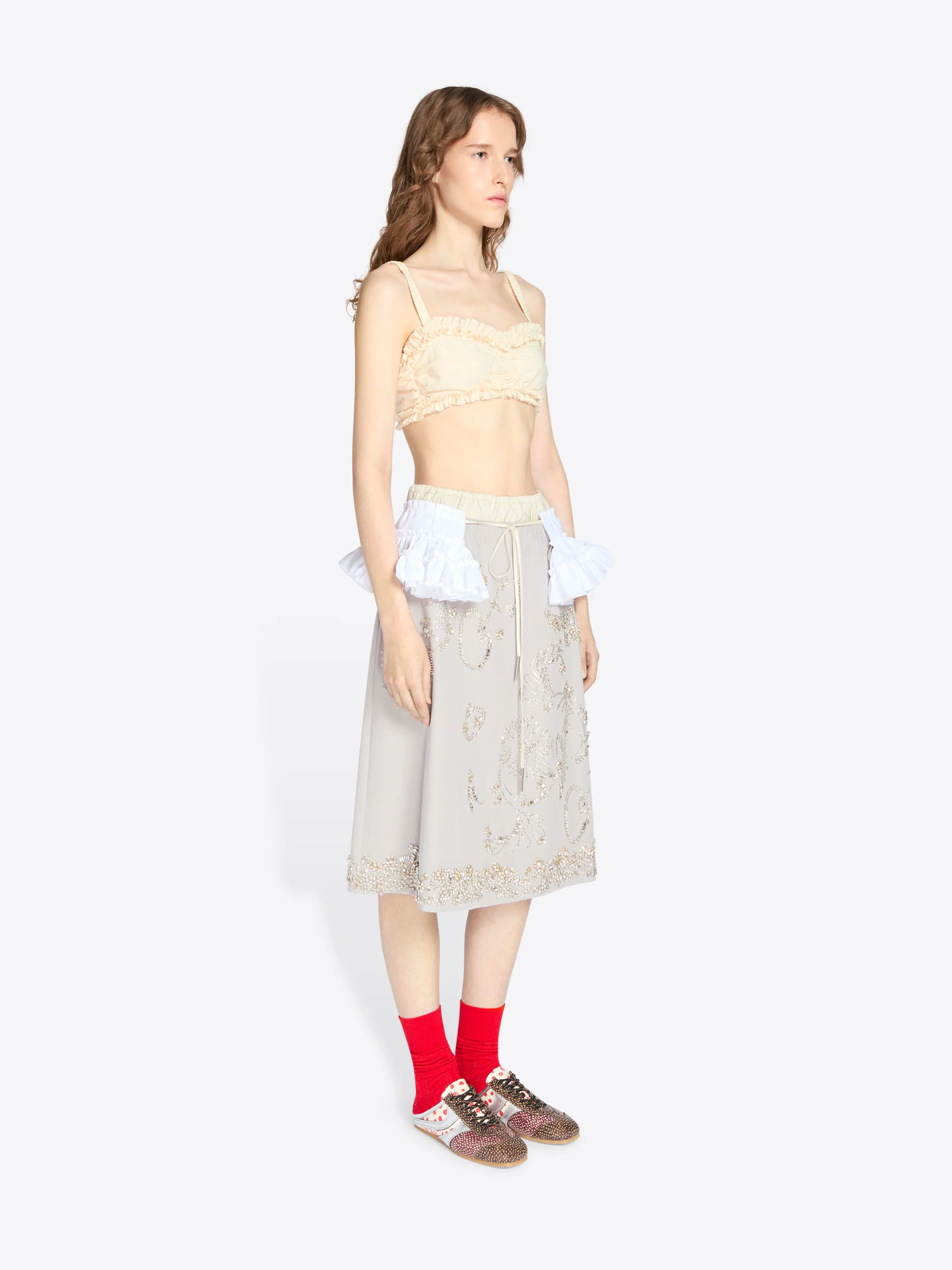 Ruffled cotton bra top - Image 3