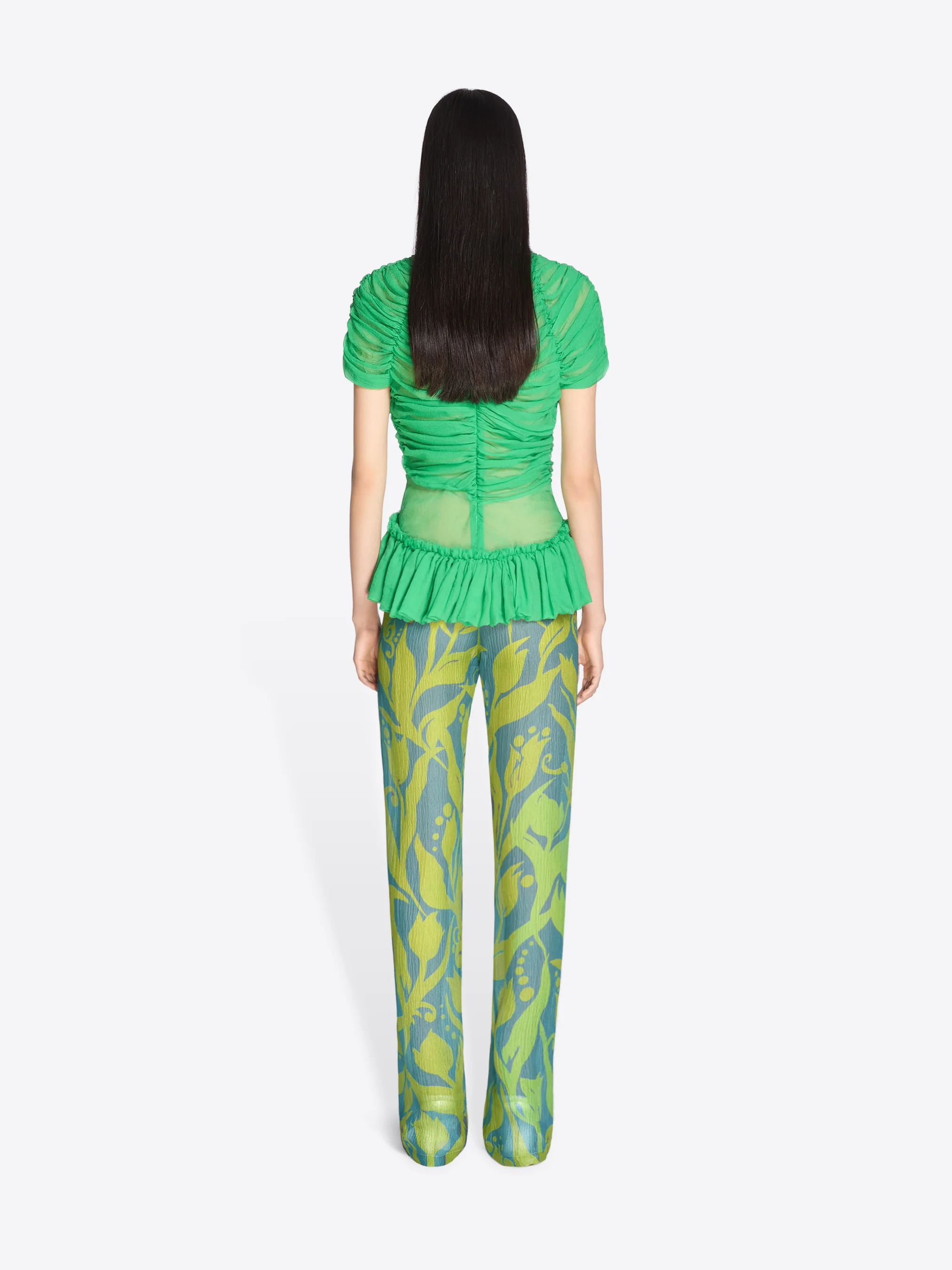 Silk ruffled top - Image 4