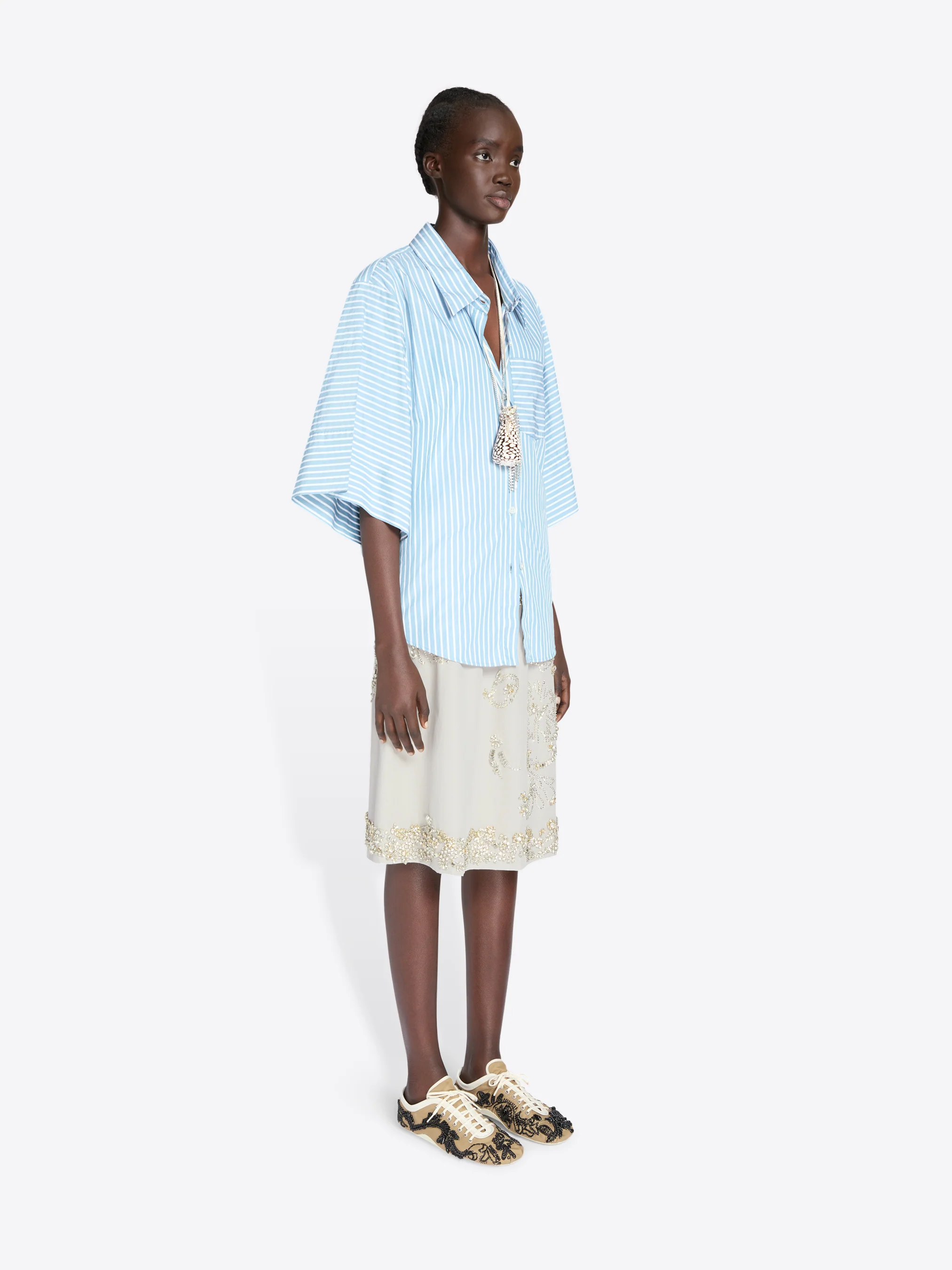 Short sleeve cotton shirt - Image 3
