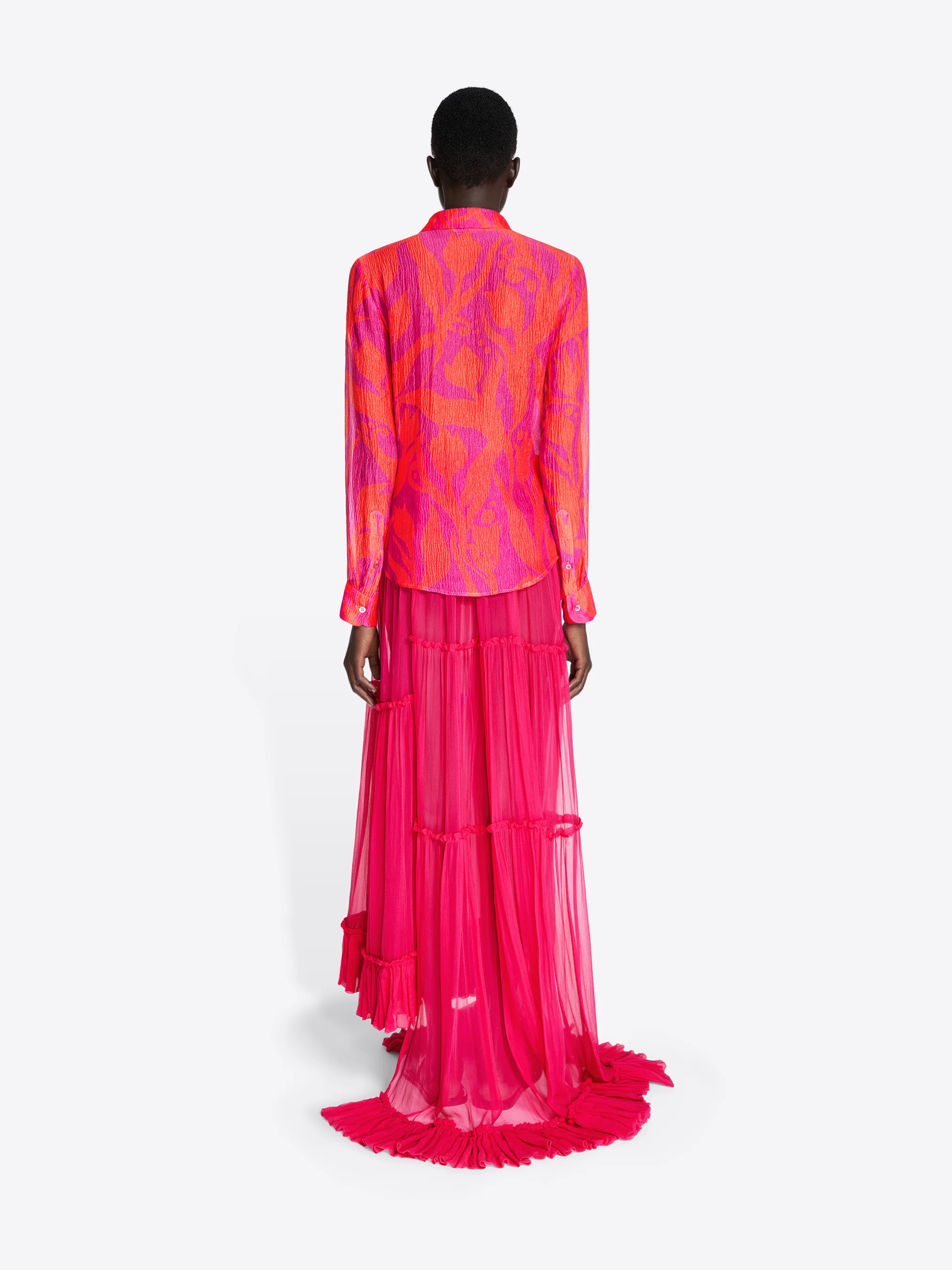 Fitted silk shirt - Image 4