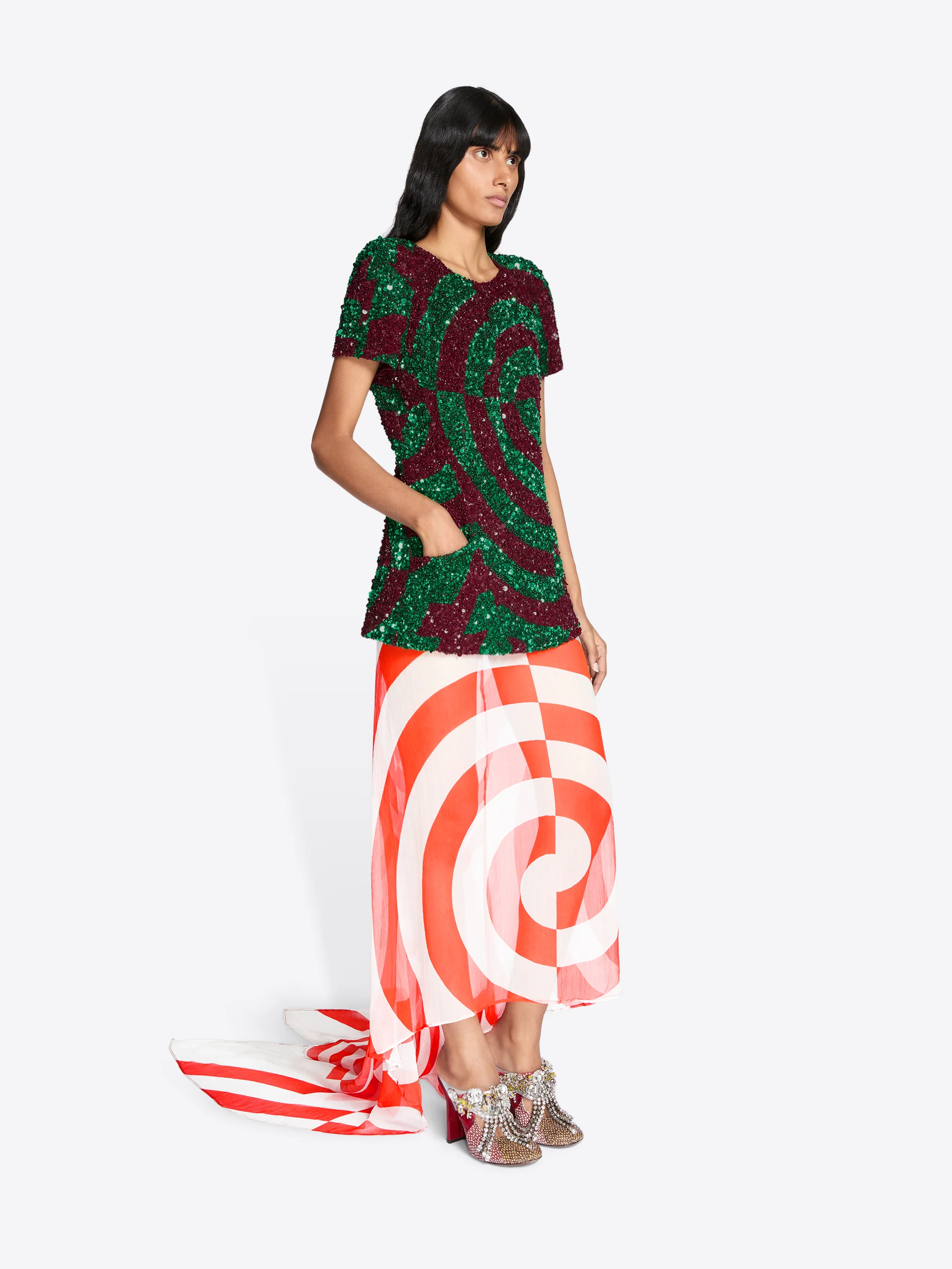 Embroidered tailored top - Image 3