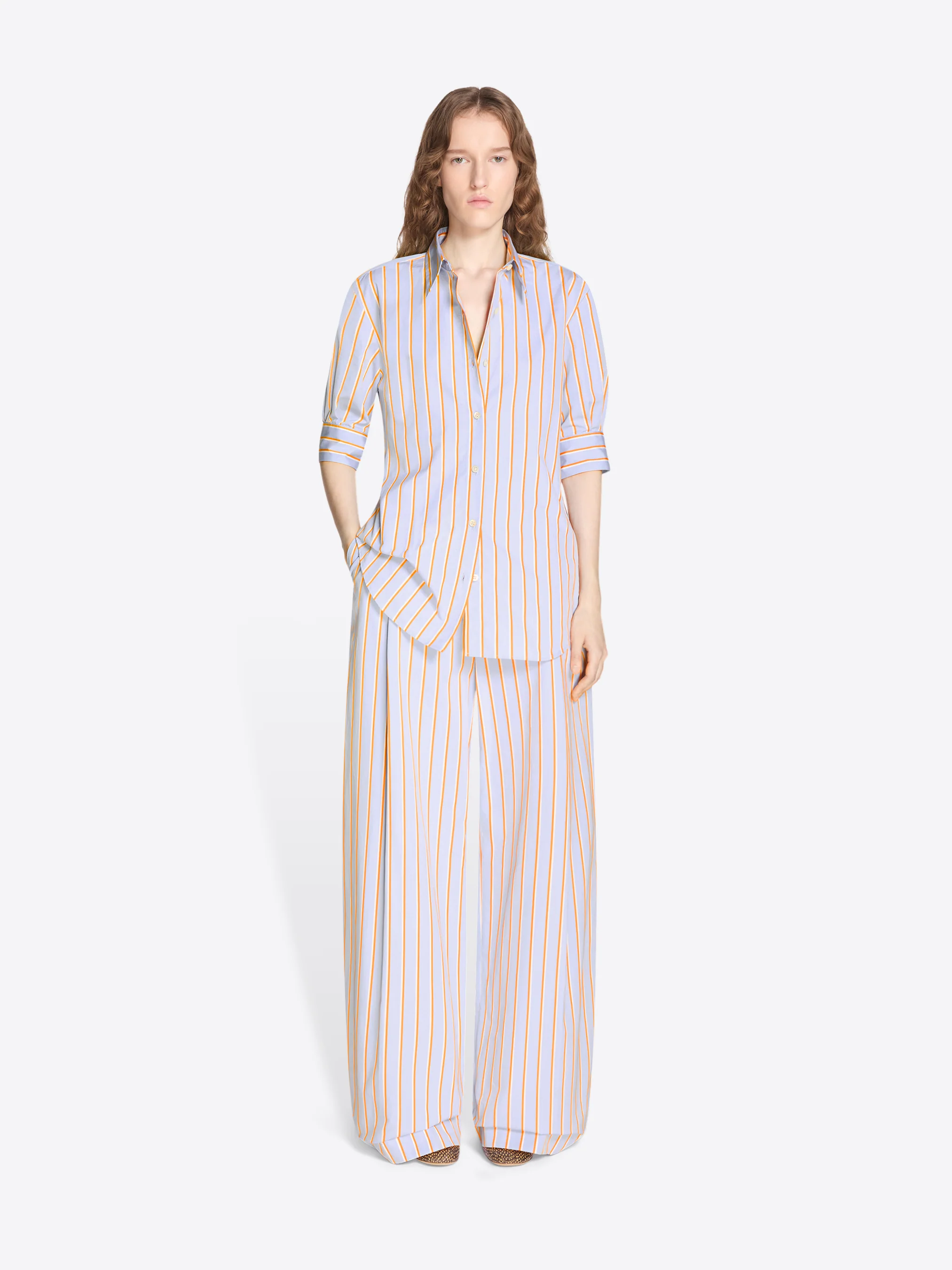 Cuffed cotton shirt - Image 2