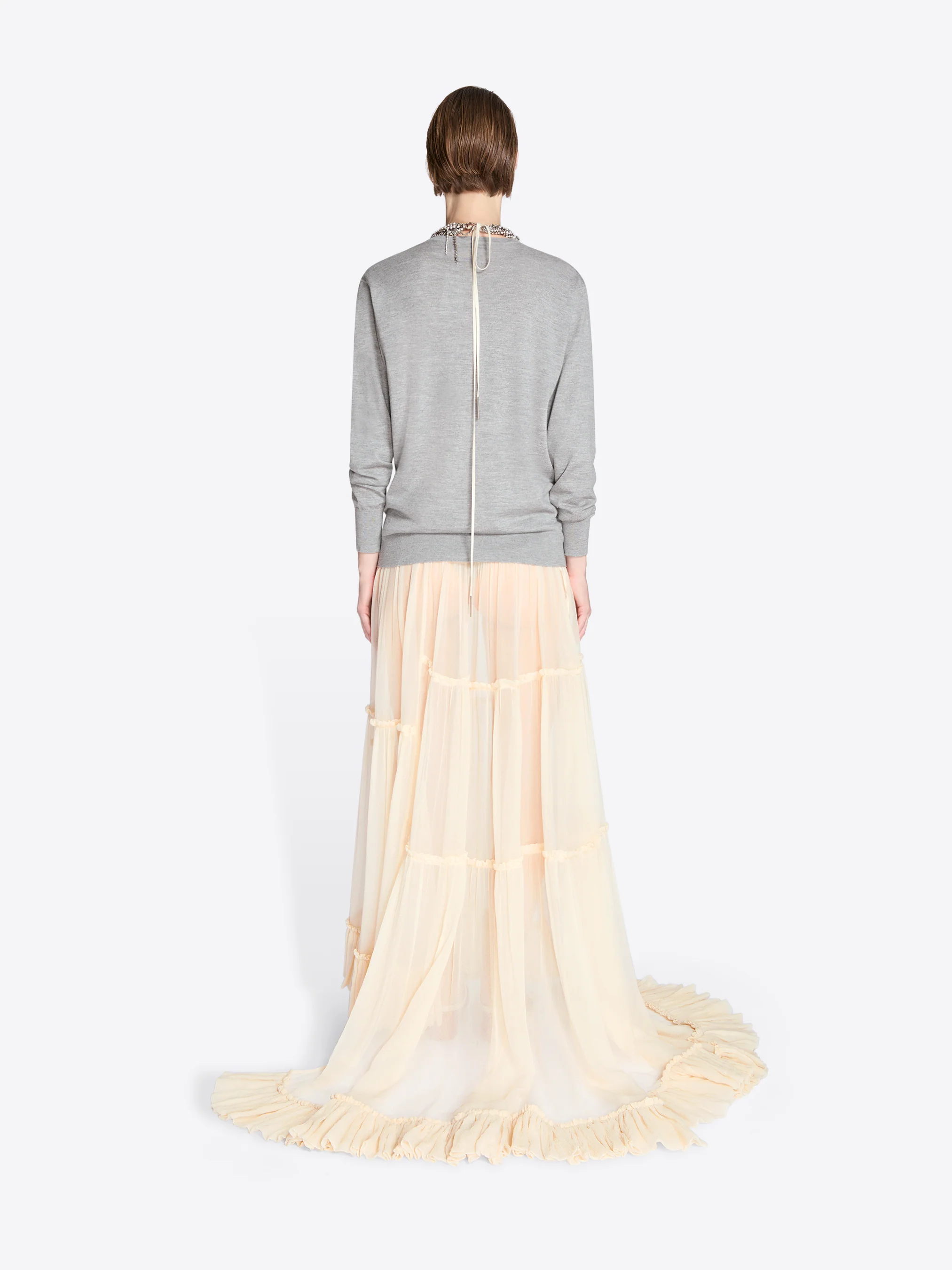 Ruffled silk skirt - Image 8