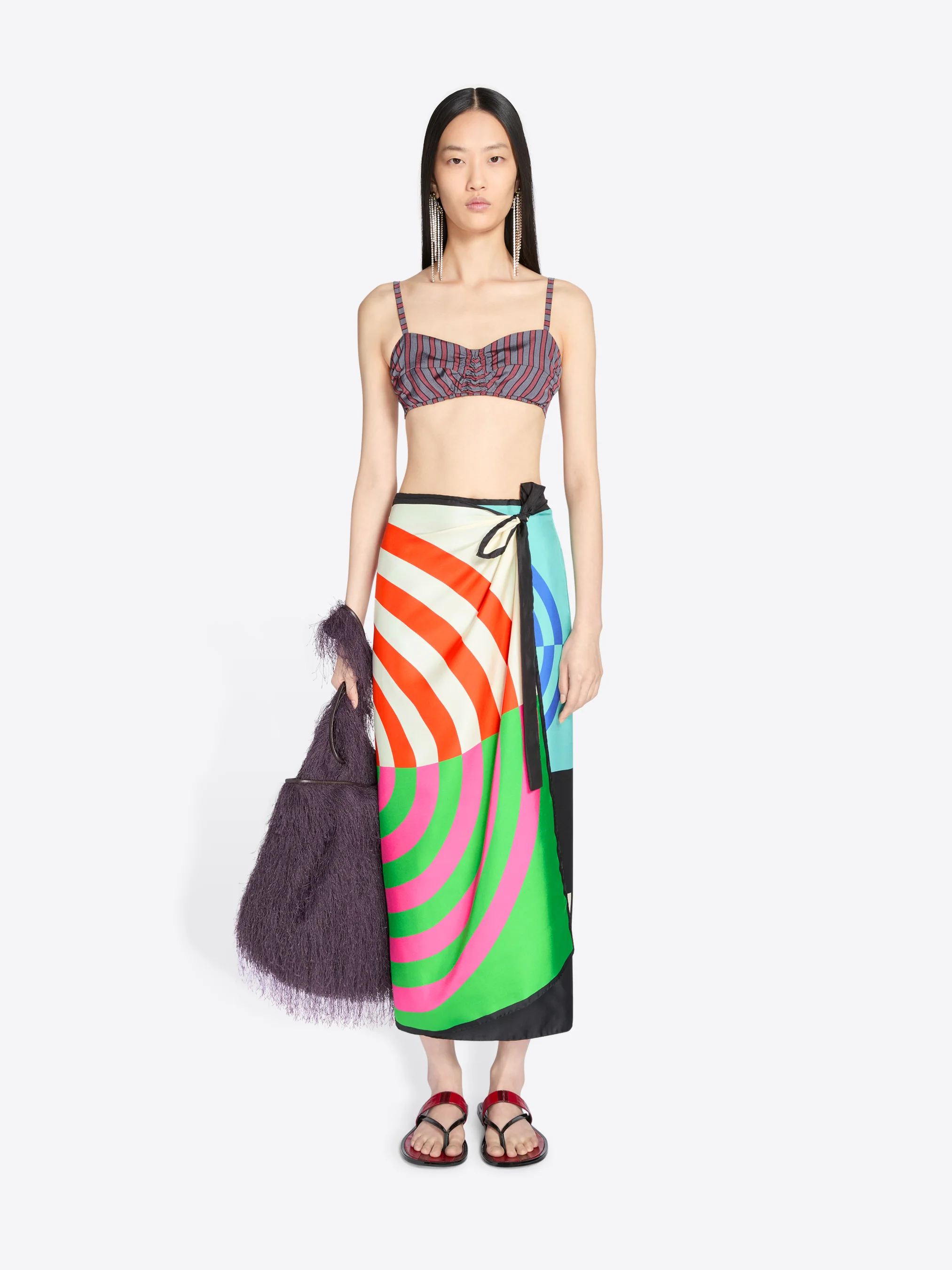 Long wrap scarf-skirt - Image 2