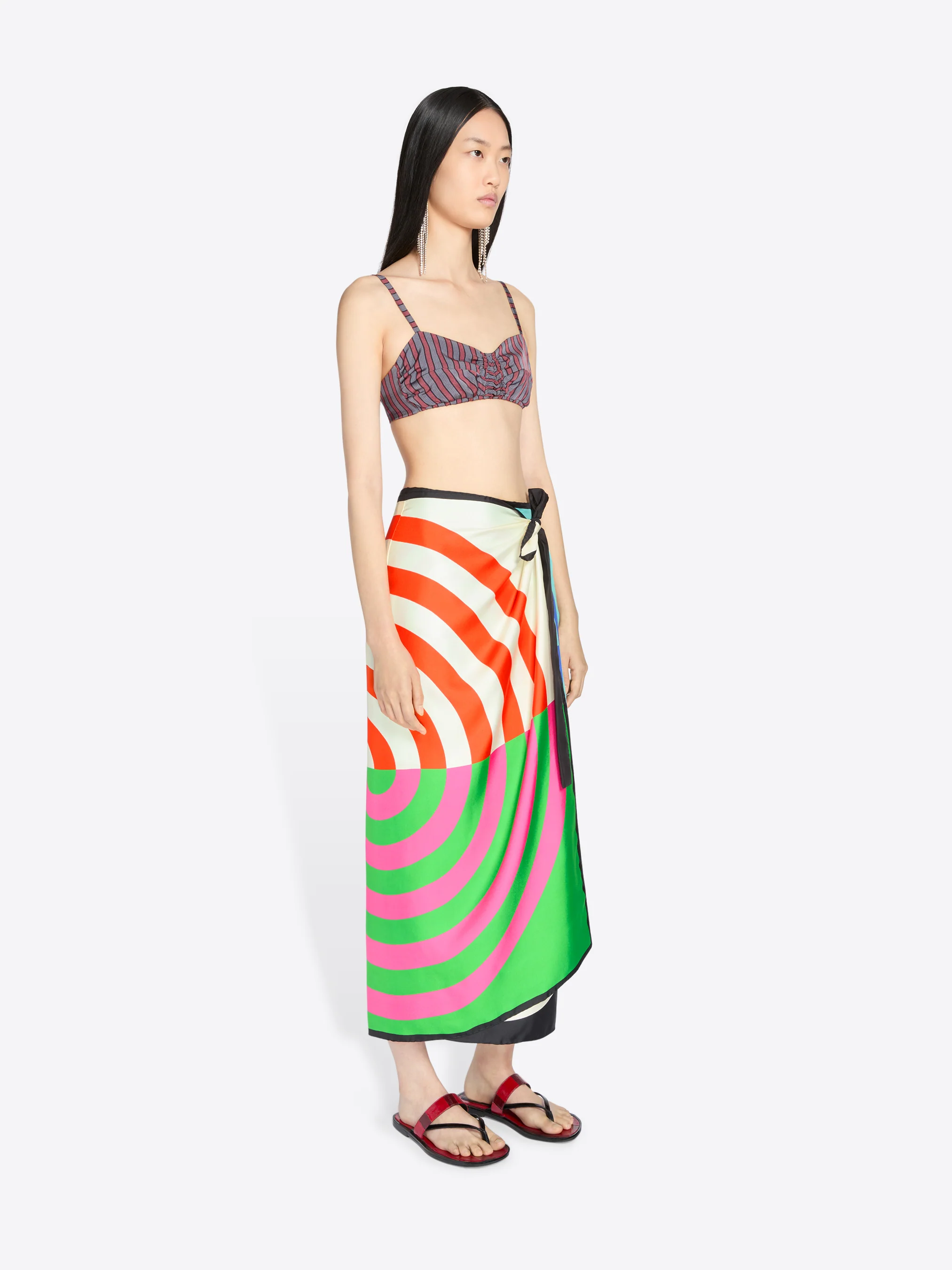 Long wrap scarf-skirt - Image 3
