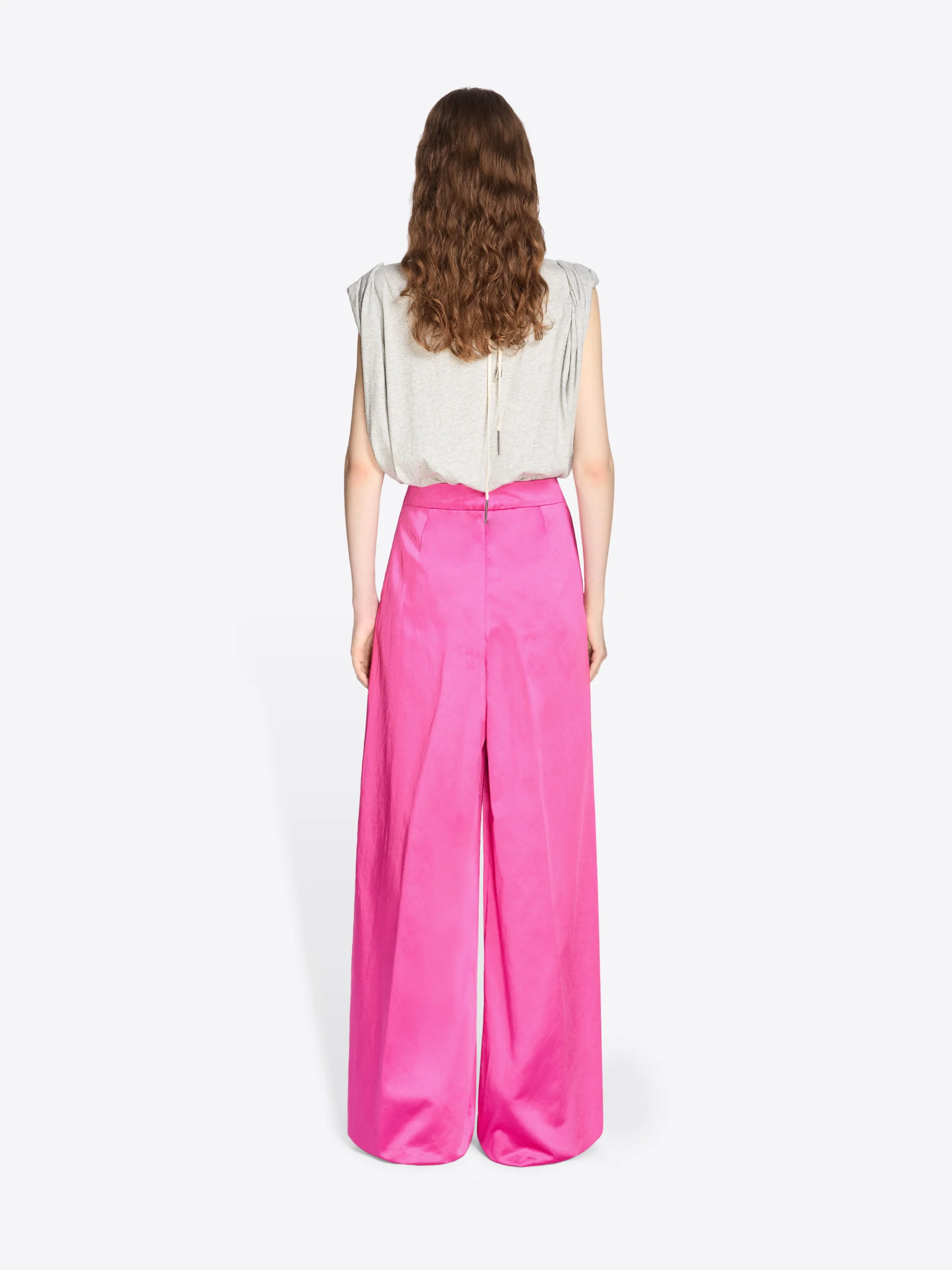 Wide pleated pants - Image 4