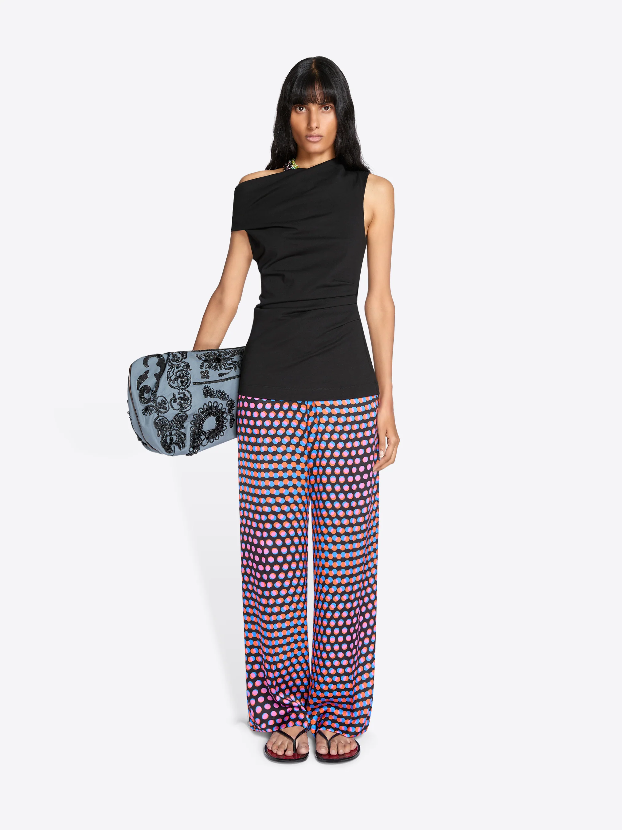 Elasticated silk pants - Image 2